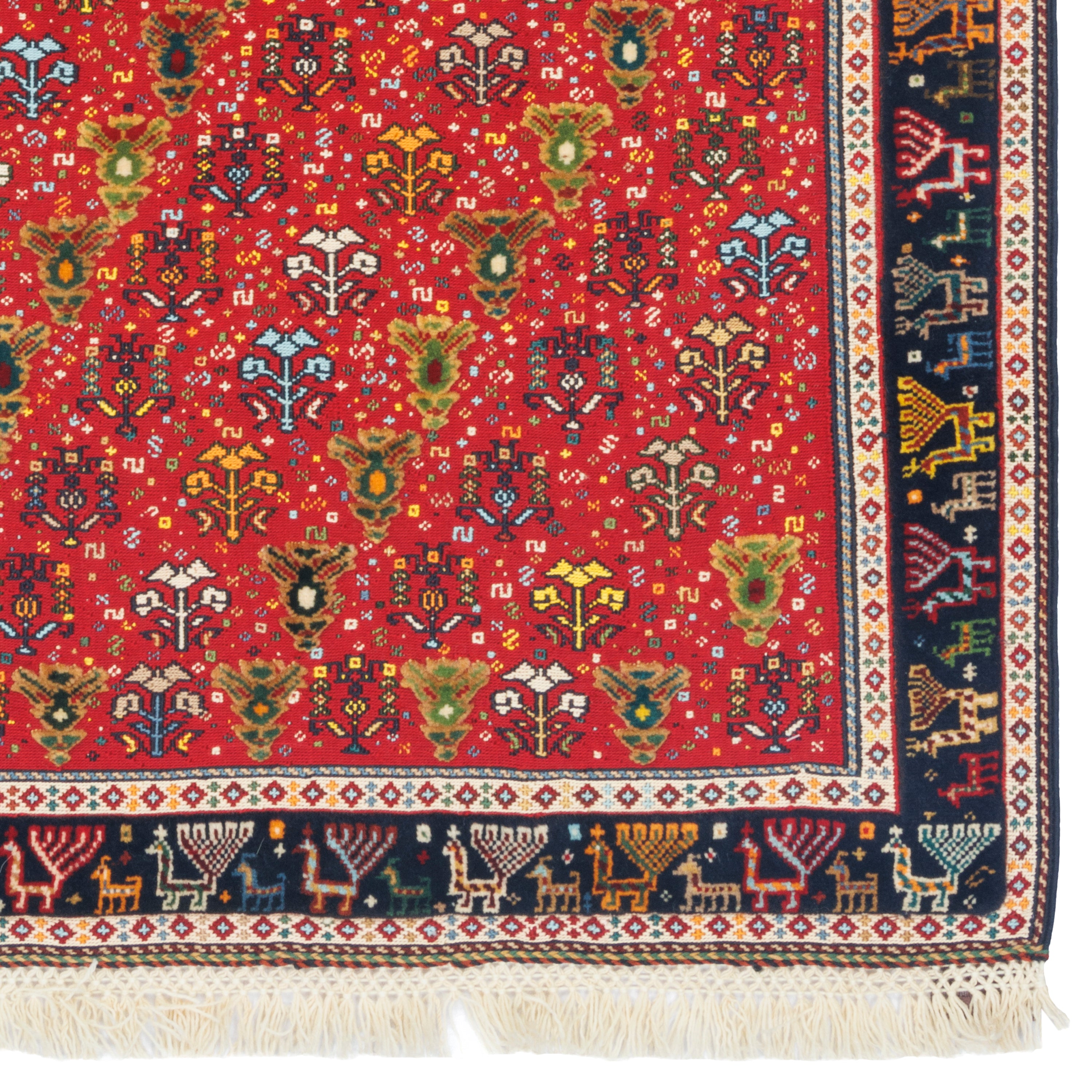 سجادة كيليم سيرجان اليدوية - ساراسار | صوف بالكامل | 77 × 118 سم | رمز المنتج 40000349