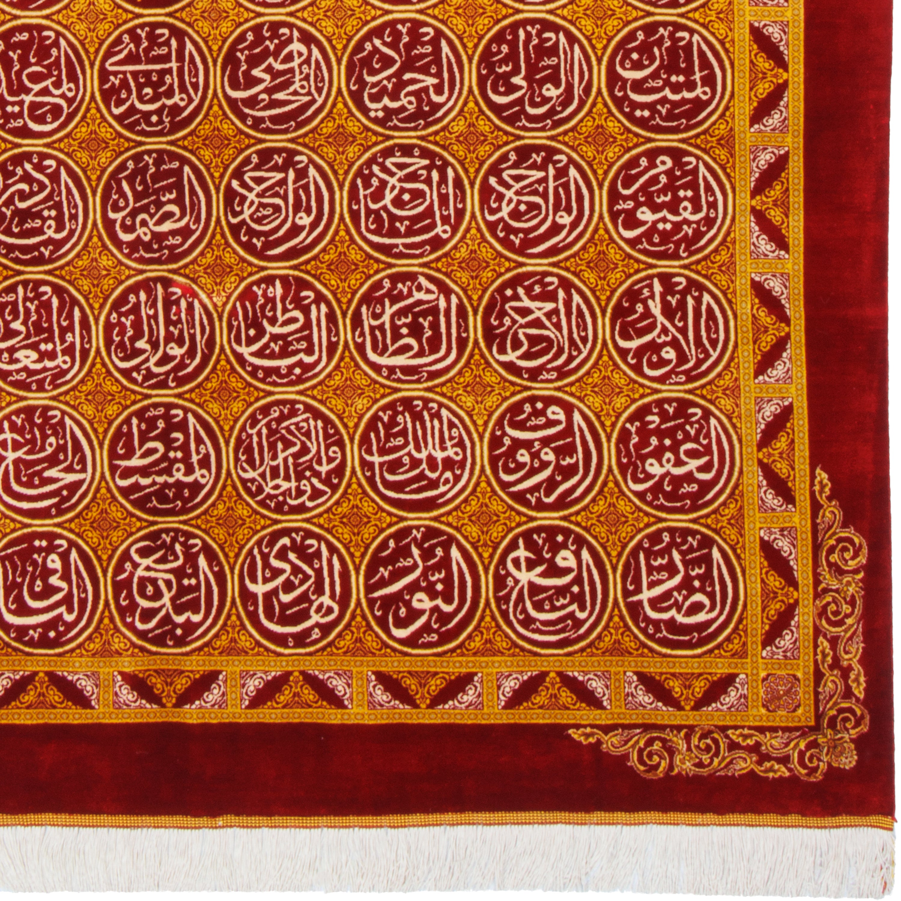 لوحة فنية منسوجة يدوياً من قم – ساراسار | حرير كامل | 137 × 197 سم | SKU 70200606