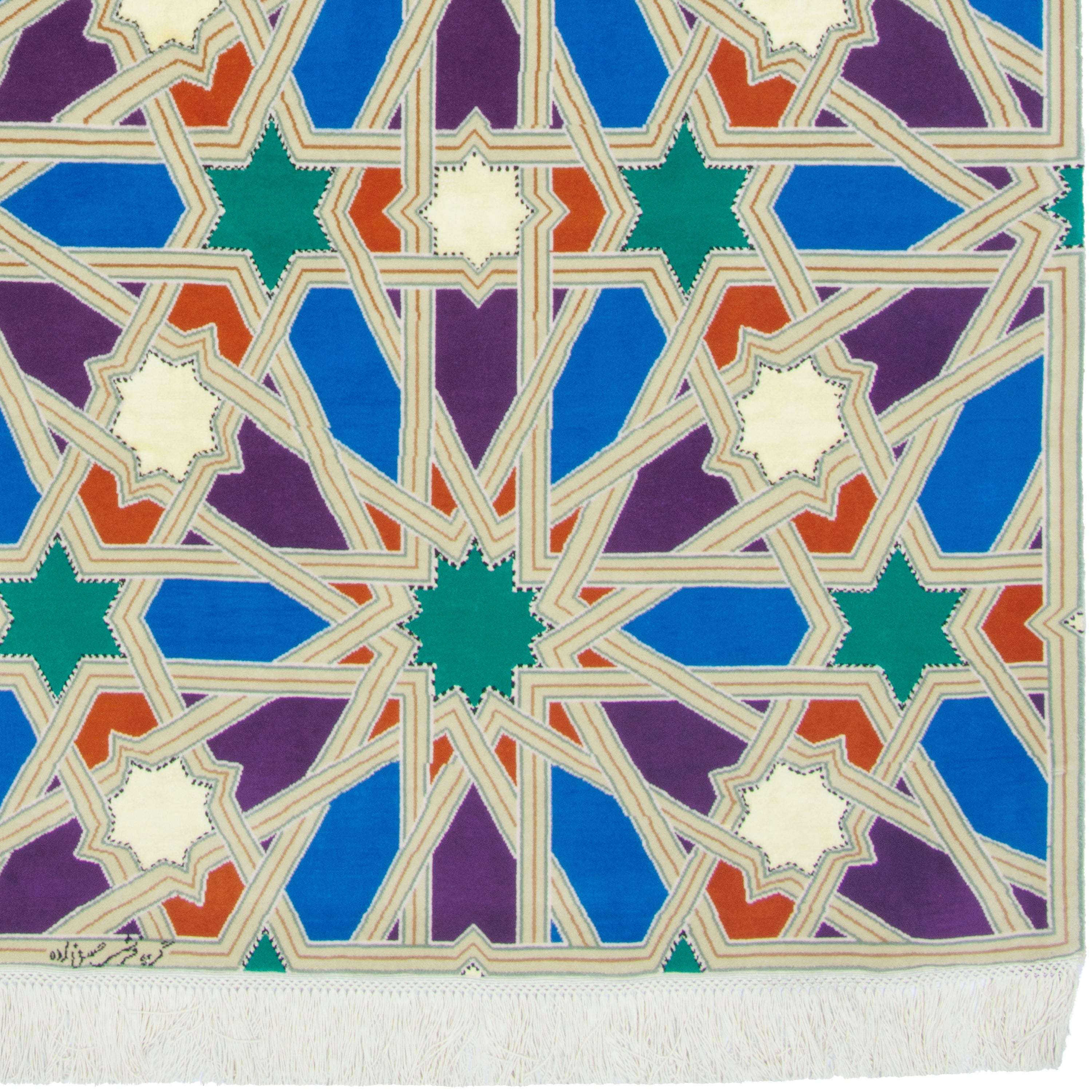 سجادة تبريز يدوية — ساراسار | خيط الحرير / أساس الحرير | 152 × 203 سم | رمز المنتج 10300520