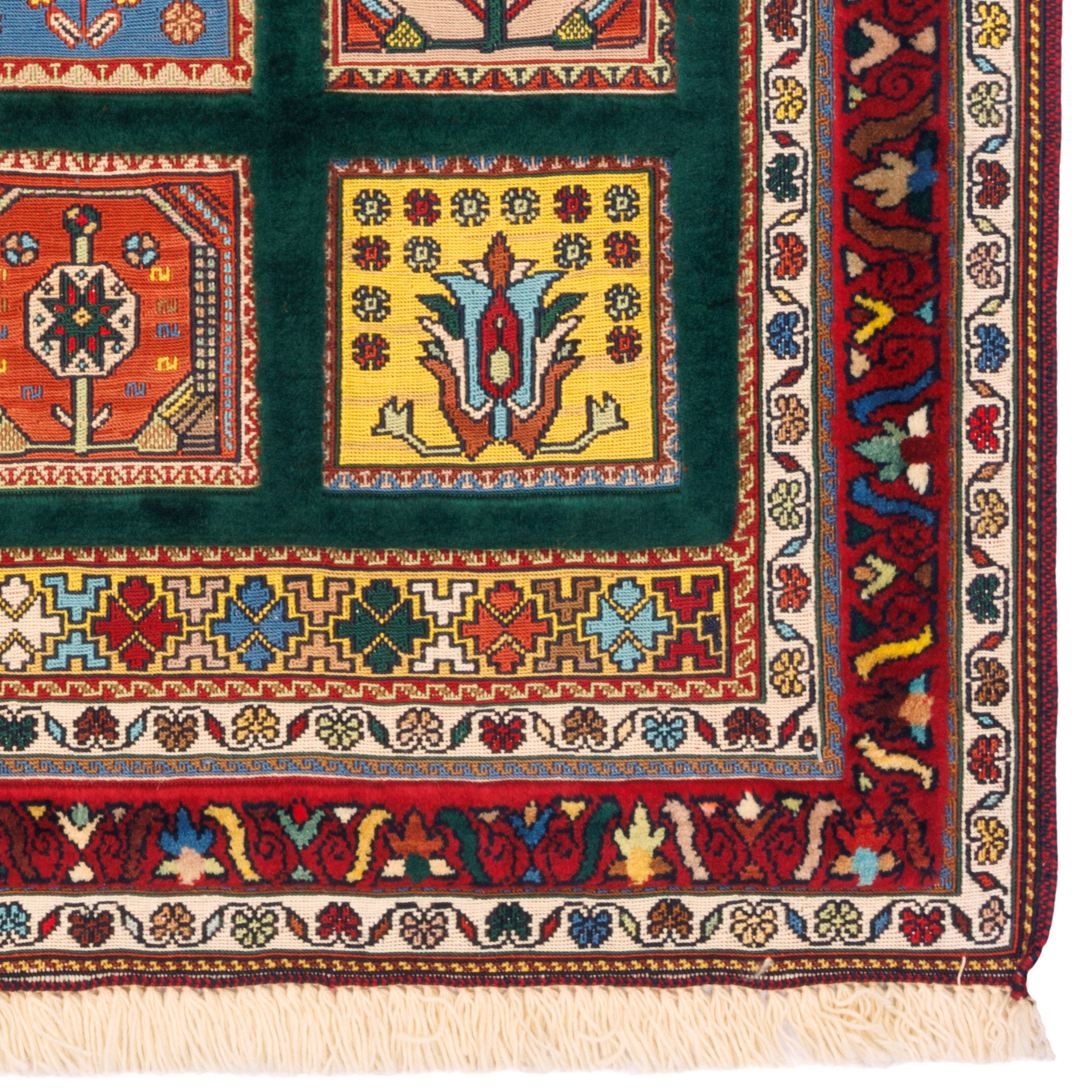 سجادة كيليم سيرجان اليدوية - خشتي | صوف كامل | 82 × 120 سم | رمز المنتج 40000339
