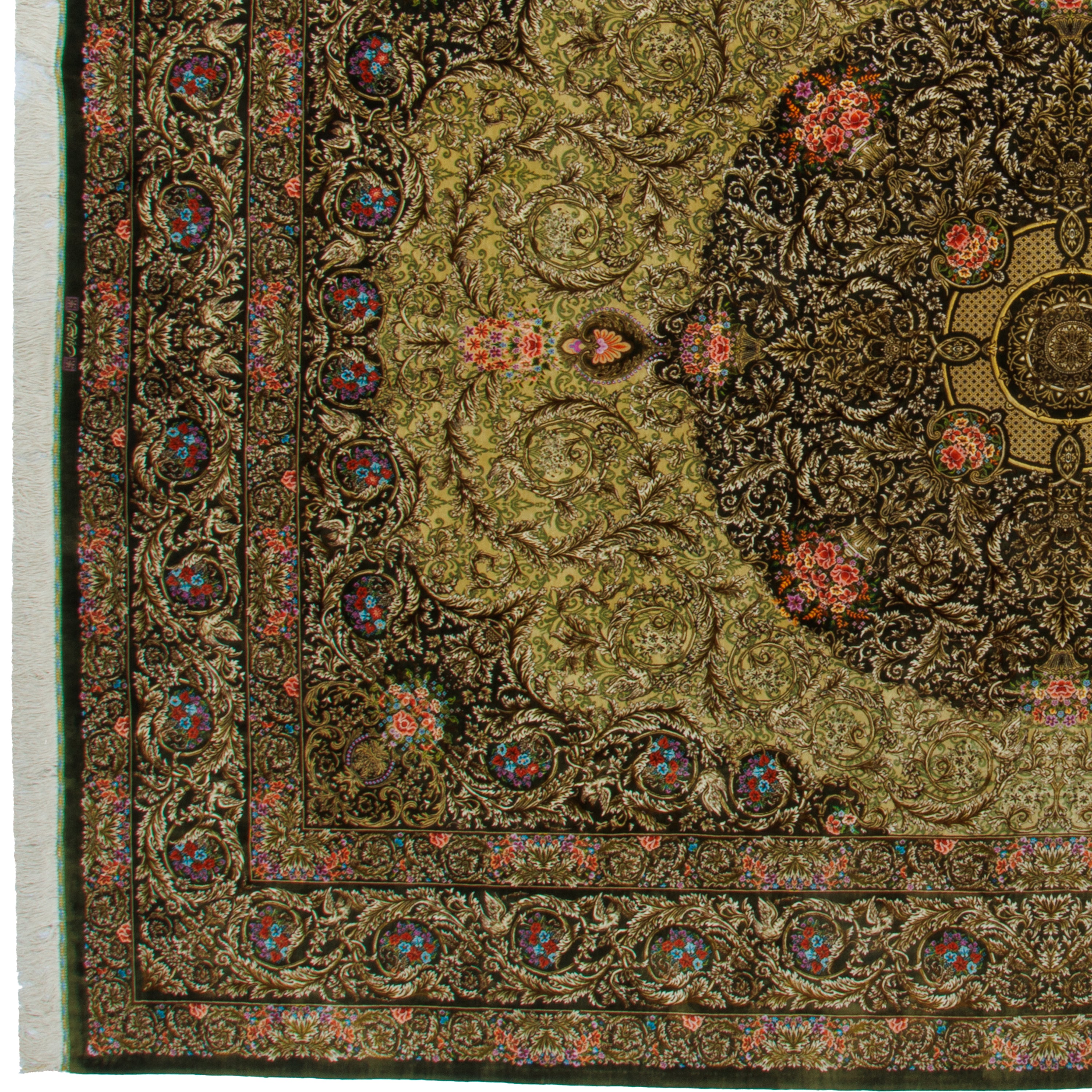 Qom Handmade Carpet — Lachak Toranj | Full Silk | 292 × 400 cm | SKU 11100633