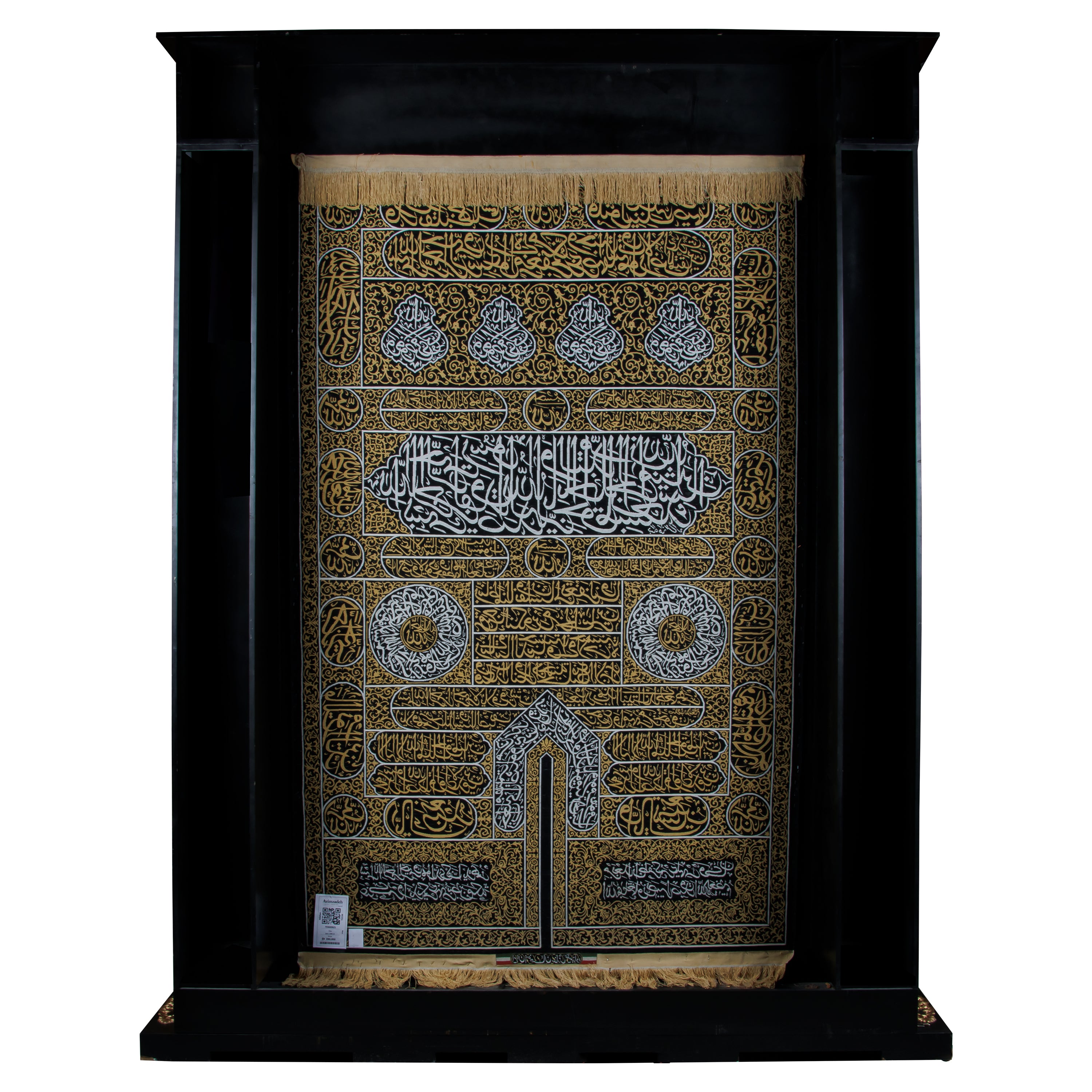 لوحة فنية جدارية لسجاد أصفهان يدوي — ساراسار | وبر حرير / سدى حرير | 154 × 238 سم | رمز المنتج 70300925