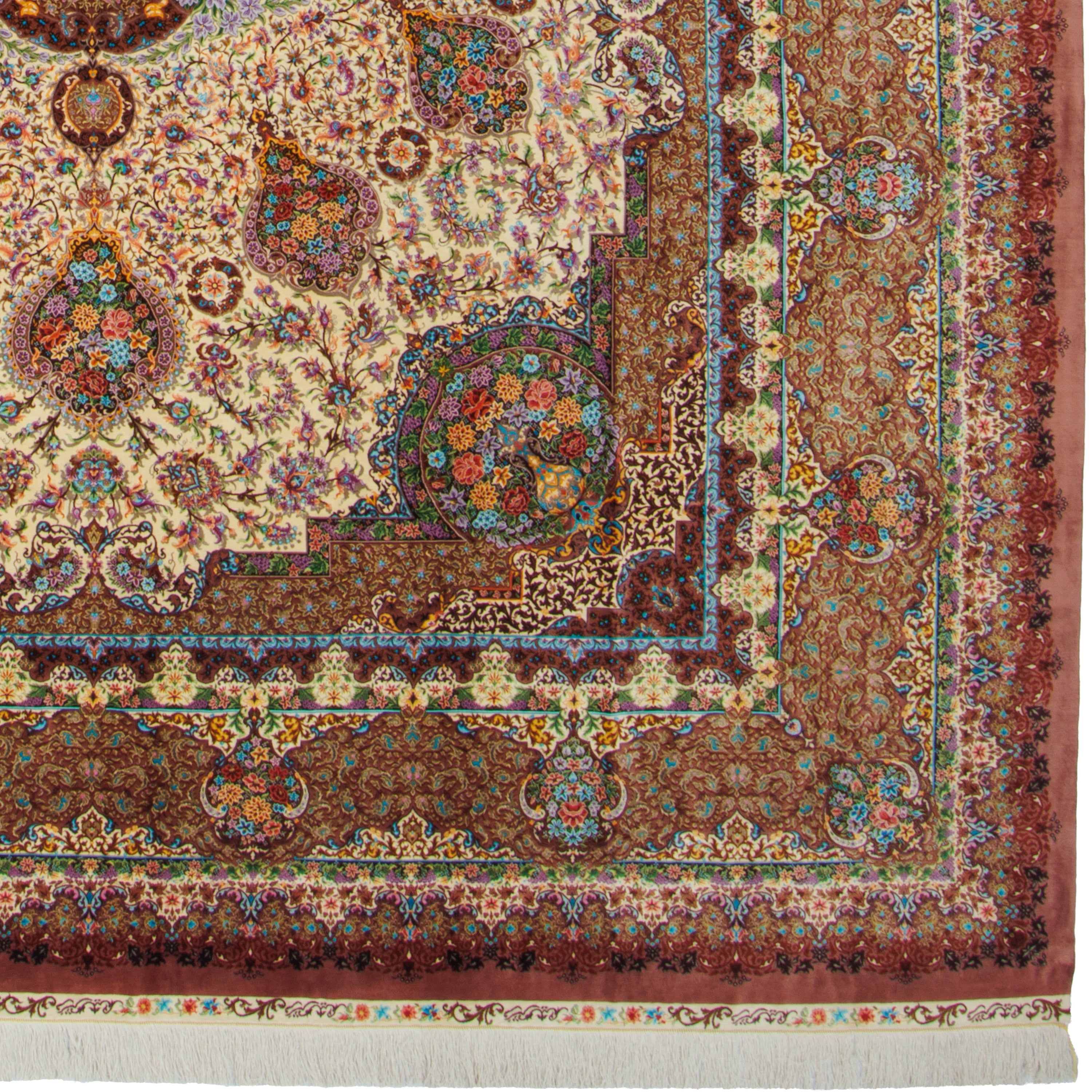 Qom Handmade Carpet — Lachak Toranj | Full Silk | 300 × 404 cm | SKU 11200652
