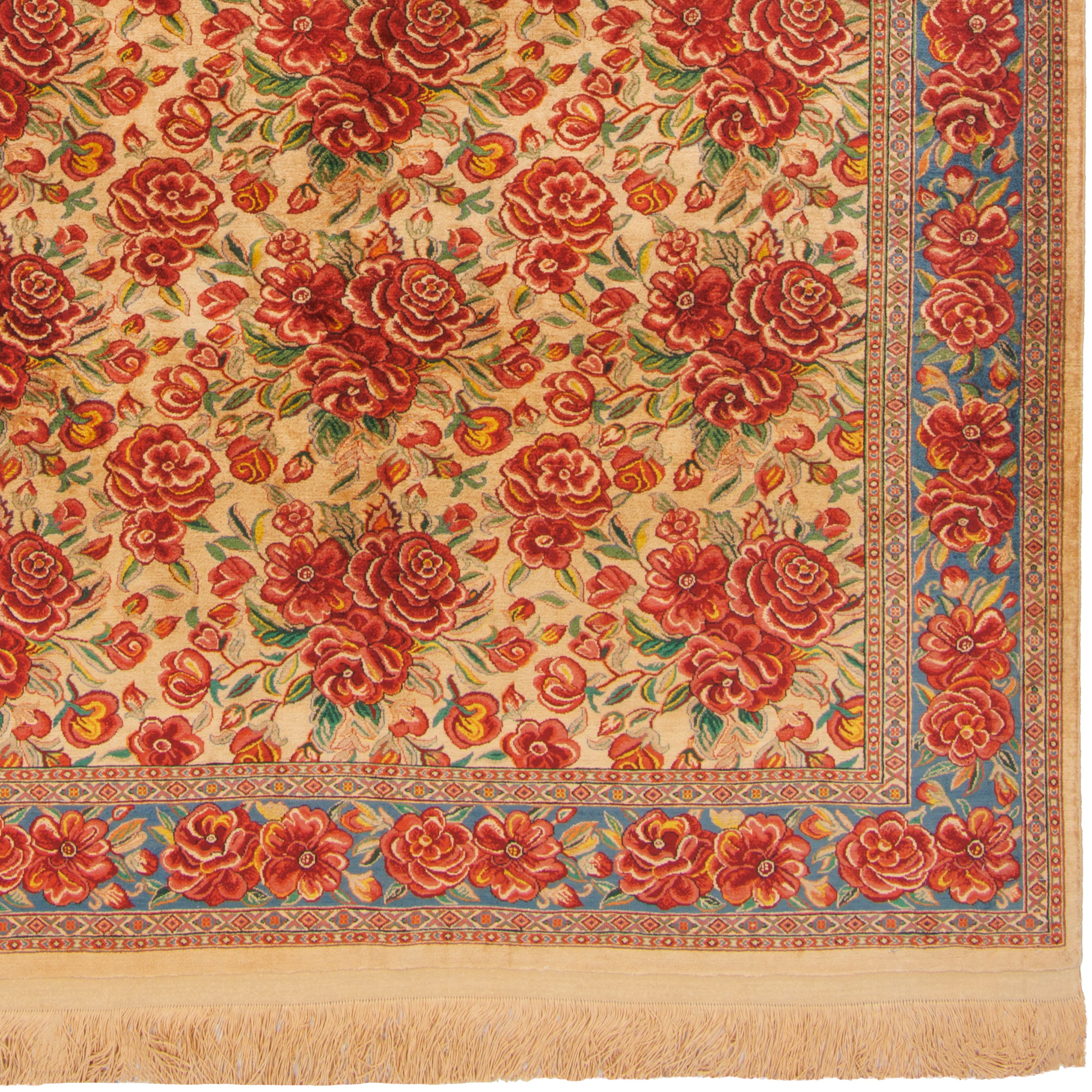 Sarakhs Handmade Carpet — Sarasar | Full Silk | 140 × 200 cm | SKU 10200465