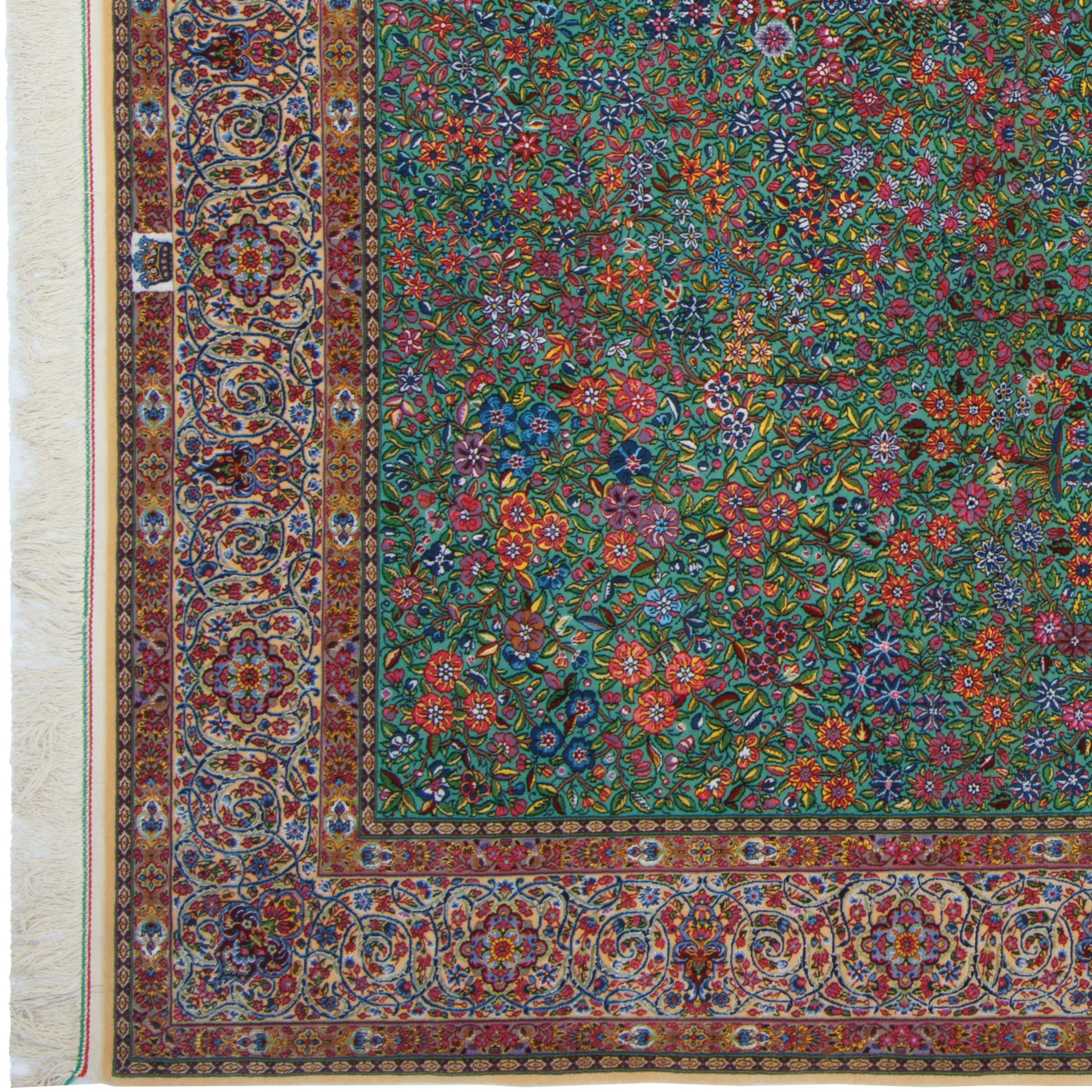سجادة كرمان يدوية — ساراسار | خيوط حريرية / سدى حريري | 175 × 262 سم | رمز المنتج 10400865