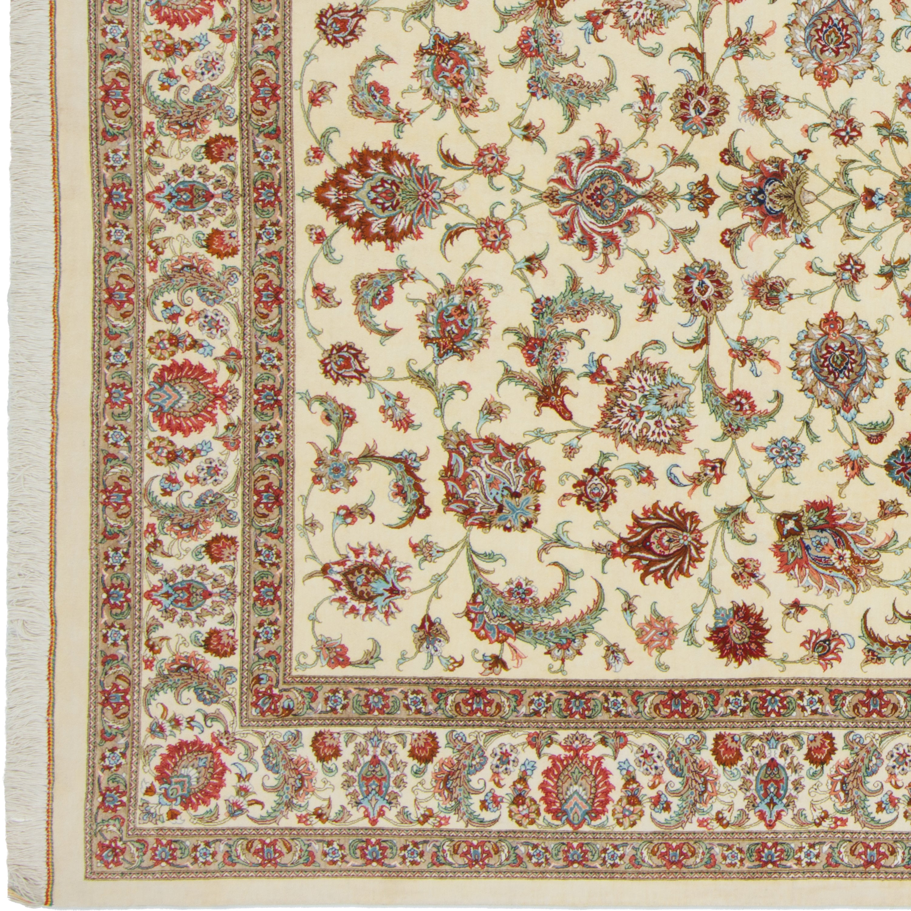 Qom Handmade Carpet — Afshan | Full Silk | 200 × 300 cm | SKU 10601467