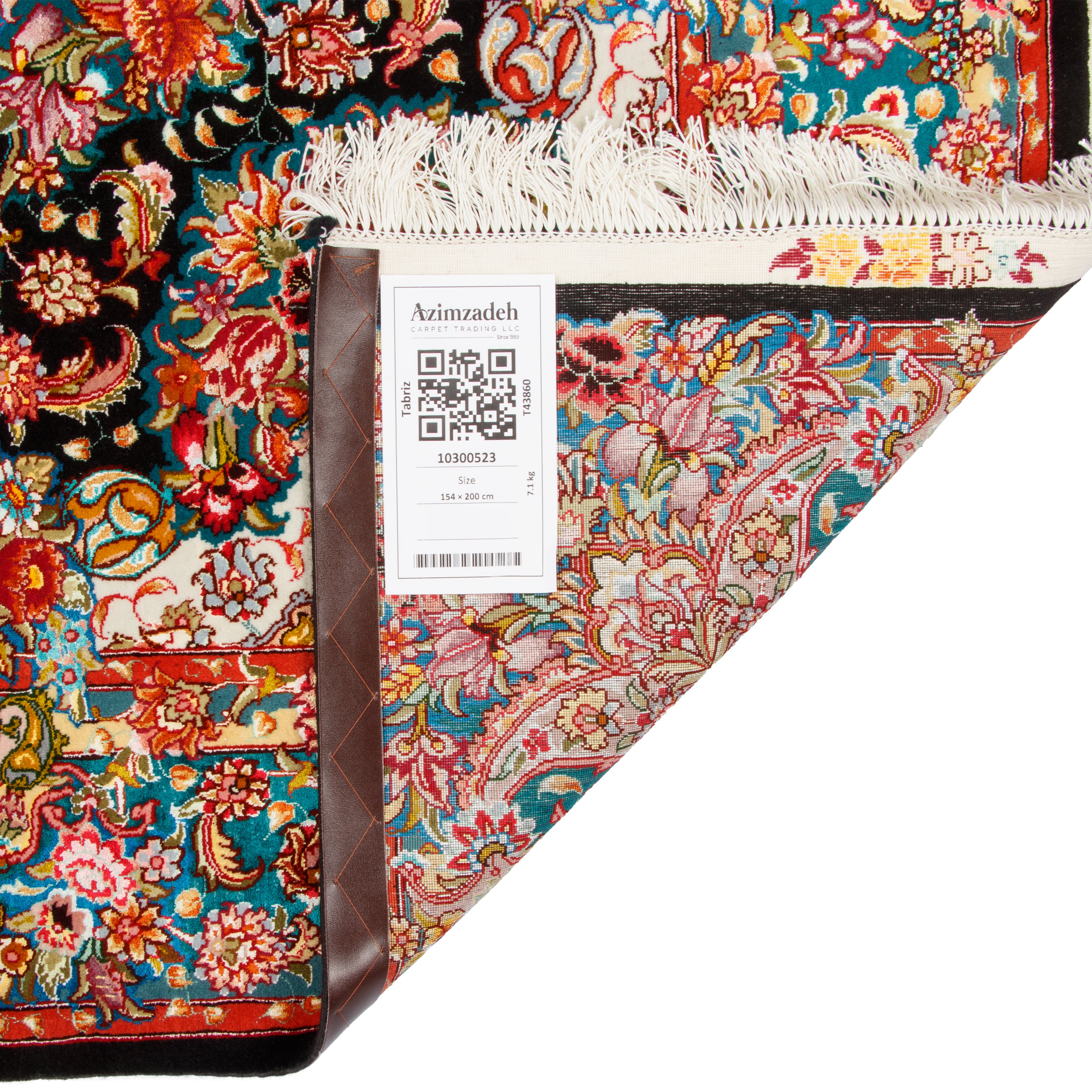 Tabriz Handmade Carpet — Lachak Toranj | Silk Pile / Silk Warp | 154 × 200 cm | SKU 10300523