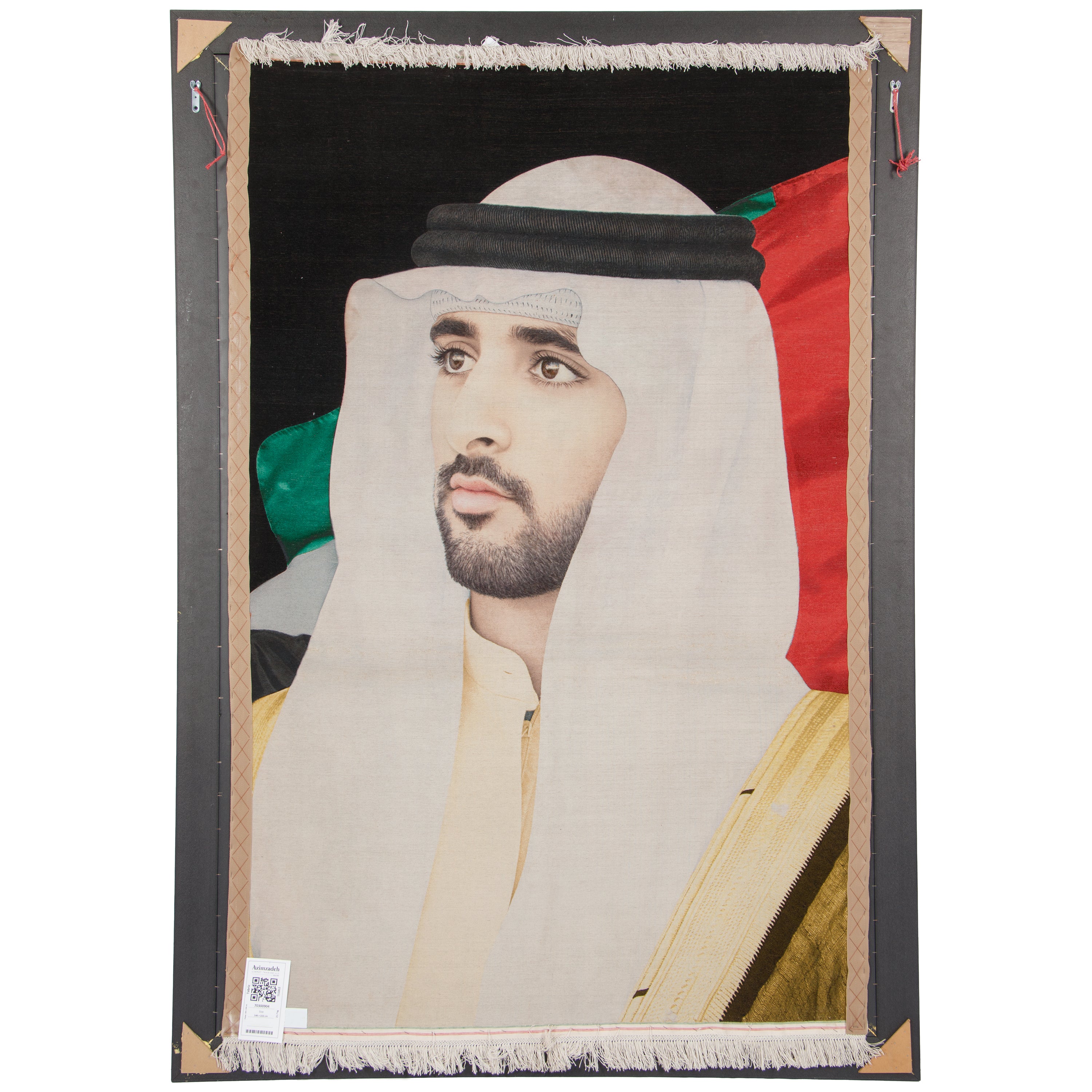 لوحة فنية جدارية لسجاد تبريز اليدوي — ساراسار | وبر حرير / سدى حرير | 146 × 222 سم | SKU 70300904
