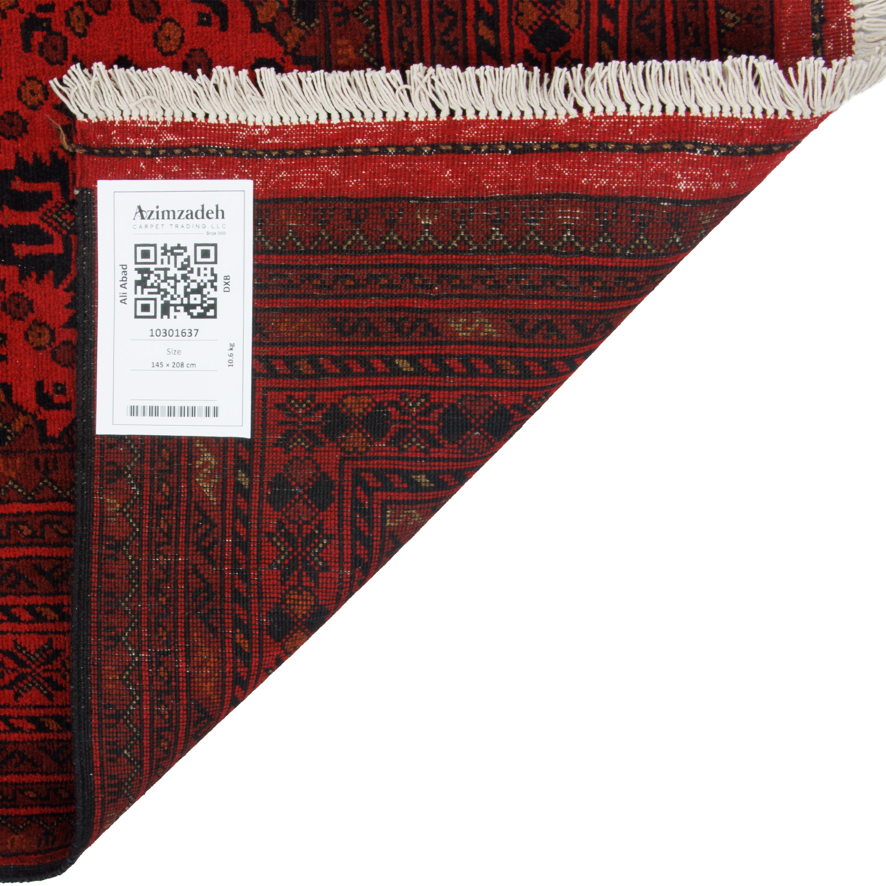 Aliabad Handmade Carpet — All-over | Full Wool | 145 × 208 cm | SKU 10301637