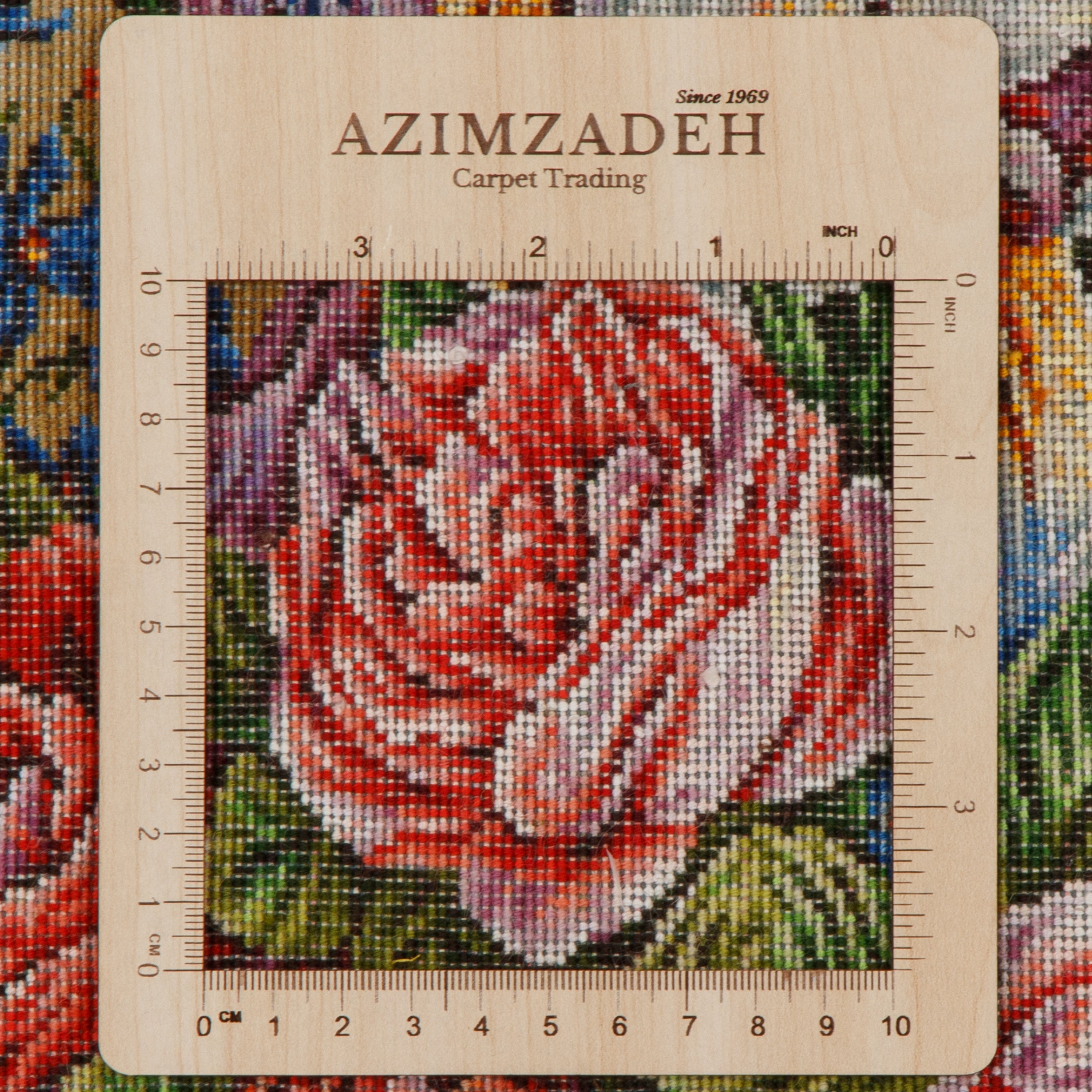 لوحة جدارية من سجاد تبريز اليدوي – سراسر | وبر حريري / سدى حريري | 36 × 60 سم | رمز المنتج 70000878