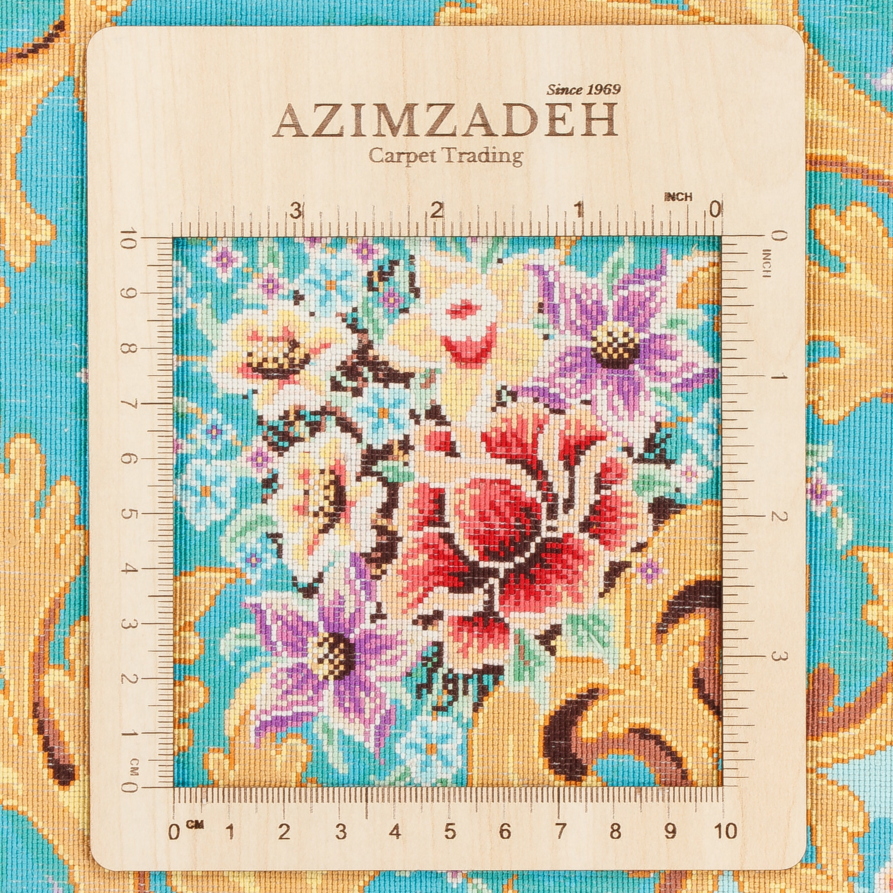 سجادة قم اليدوية - ترنج دار | حرير بالكامل | 134 × 200 سم | رمز المنتج 10200431