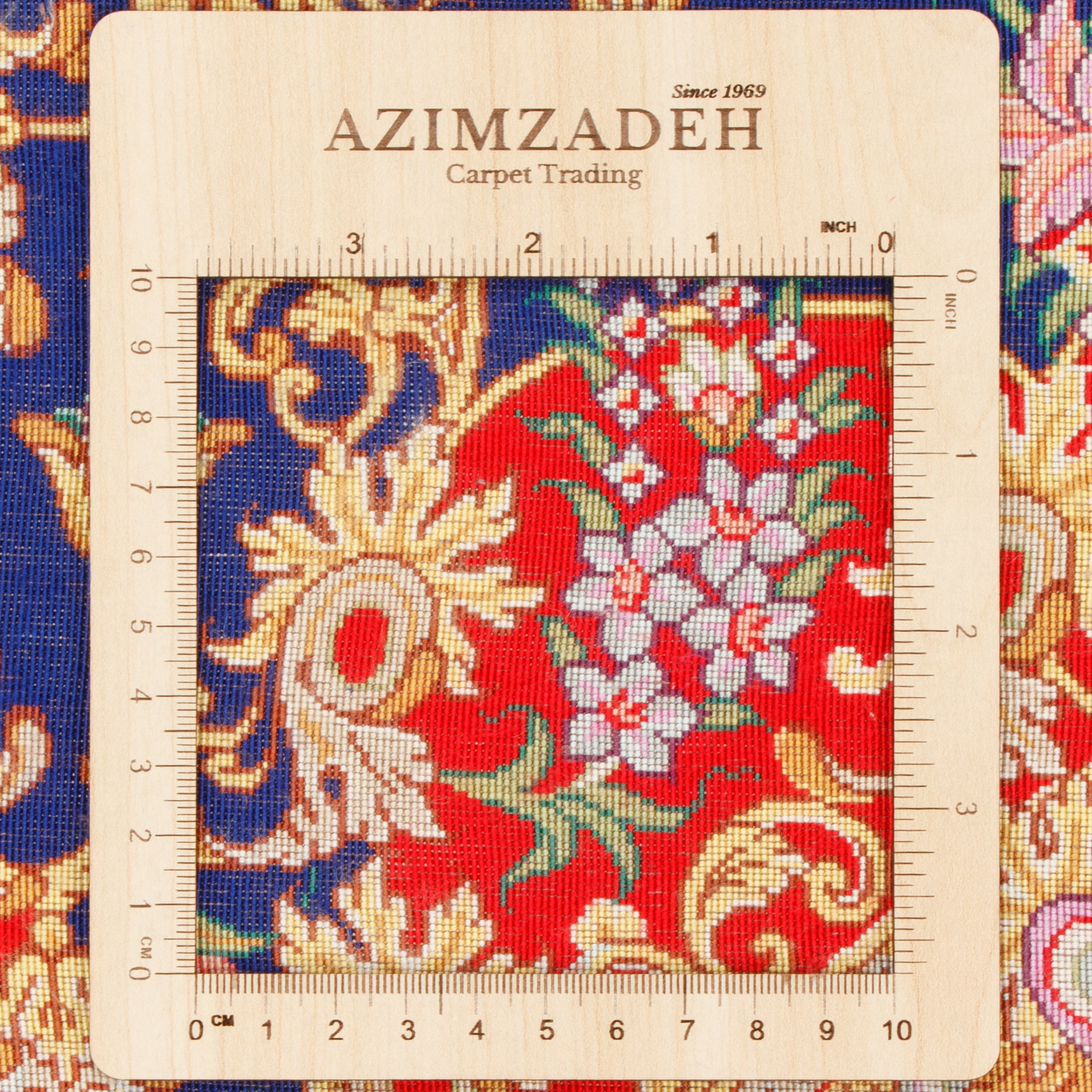 تابلو فرش دستباف قم — قابی | تمام ابریشم | 200 × 130 سانتی‌متر | کد محصول 70200609
