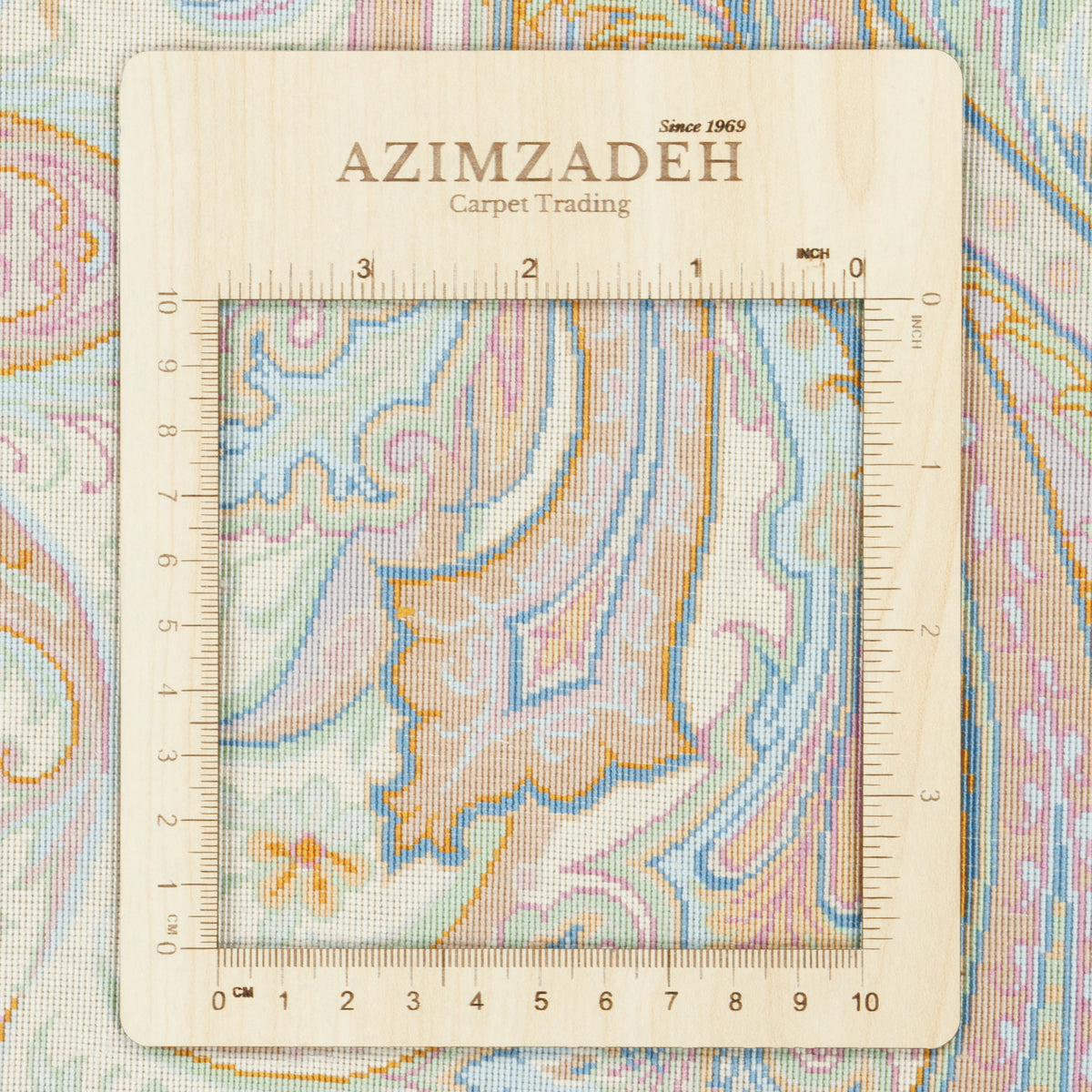 Qom Handmade Carpet by Seyed Morteza Mirmehdi, Allover, Silk, Ivory, 140 × 225 cm — 1016773