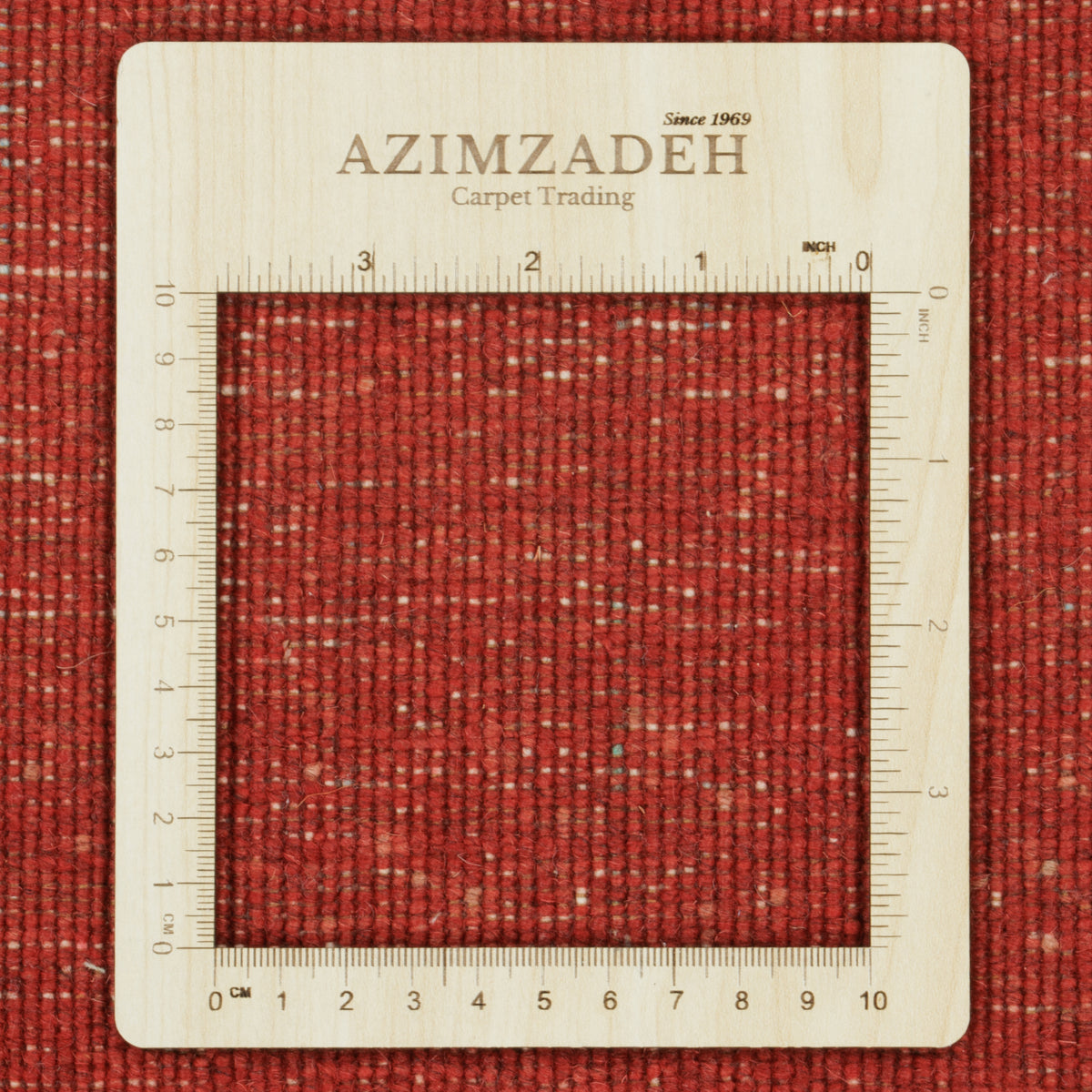 Tabriz Handmade Carpet, Central Medallion, Wool, Lacquer Red, 202 × 305 cm — 1016697