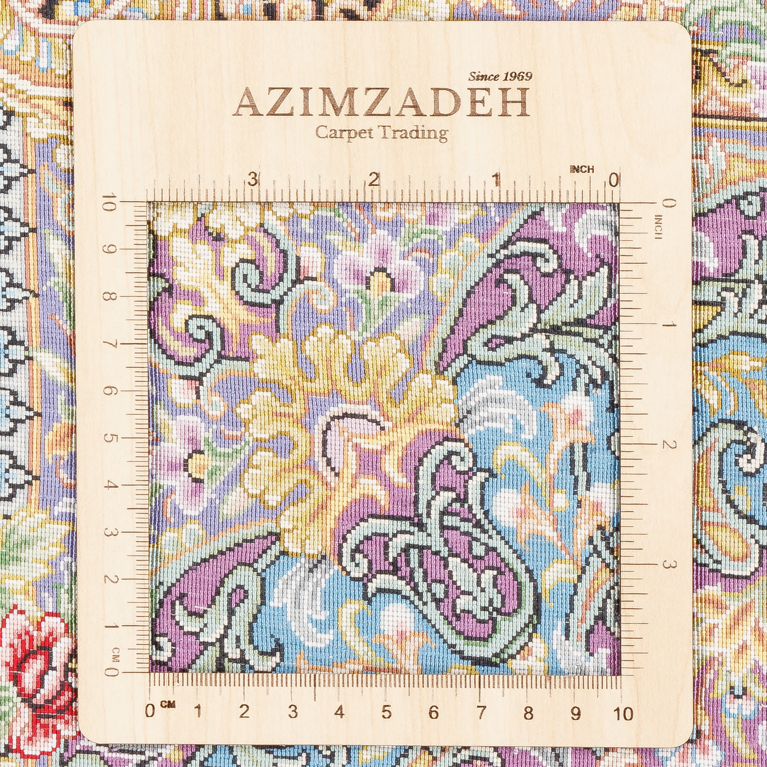 سجادة قم يدوية — لشك ترنج | حرير بالكامل | 127 × 197 سم | SKU 10200407