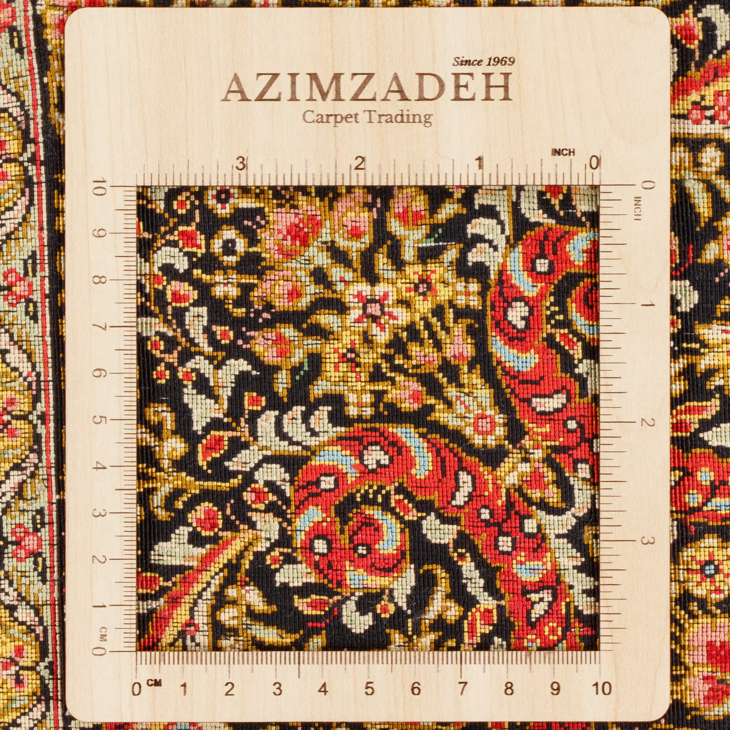 سجادة قم يدوية - ترنج‌دار | حرير طبيعي | 400 × 400 سم | رمز المنتج 11600614