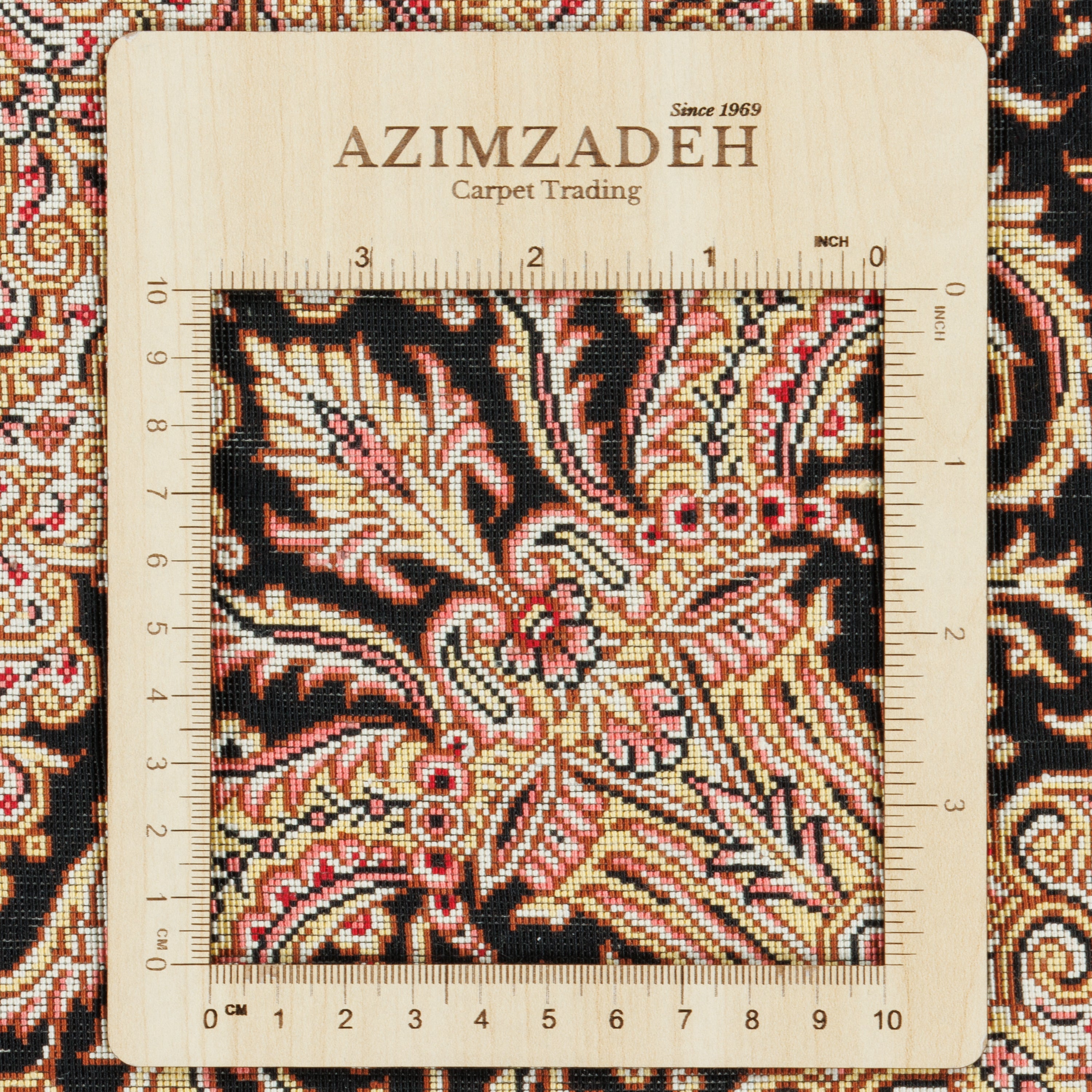 سجادة قم يدوية — لشك وترنج | حرير بالكامل | 196 × 293 سم | SKU 10501087