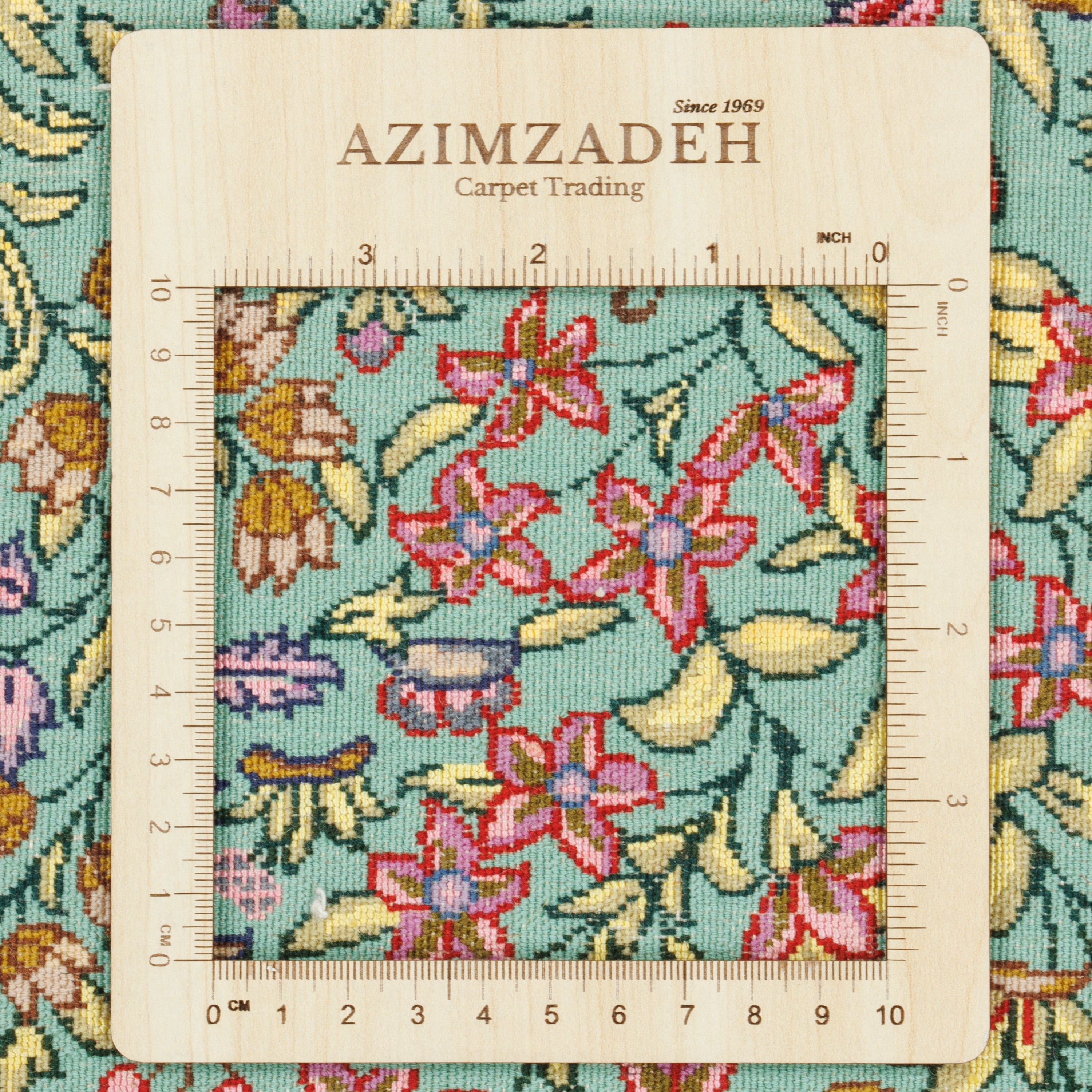 سجاد كرمان يدوي — ساراسار | خيط حرير / سدى حرير | 171 × 265 سم | رمز التخزين التعريفي 10400847
