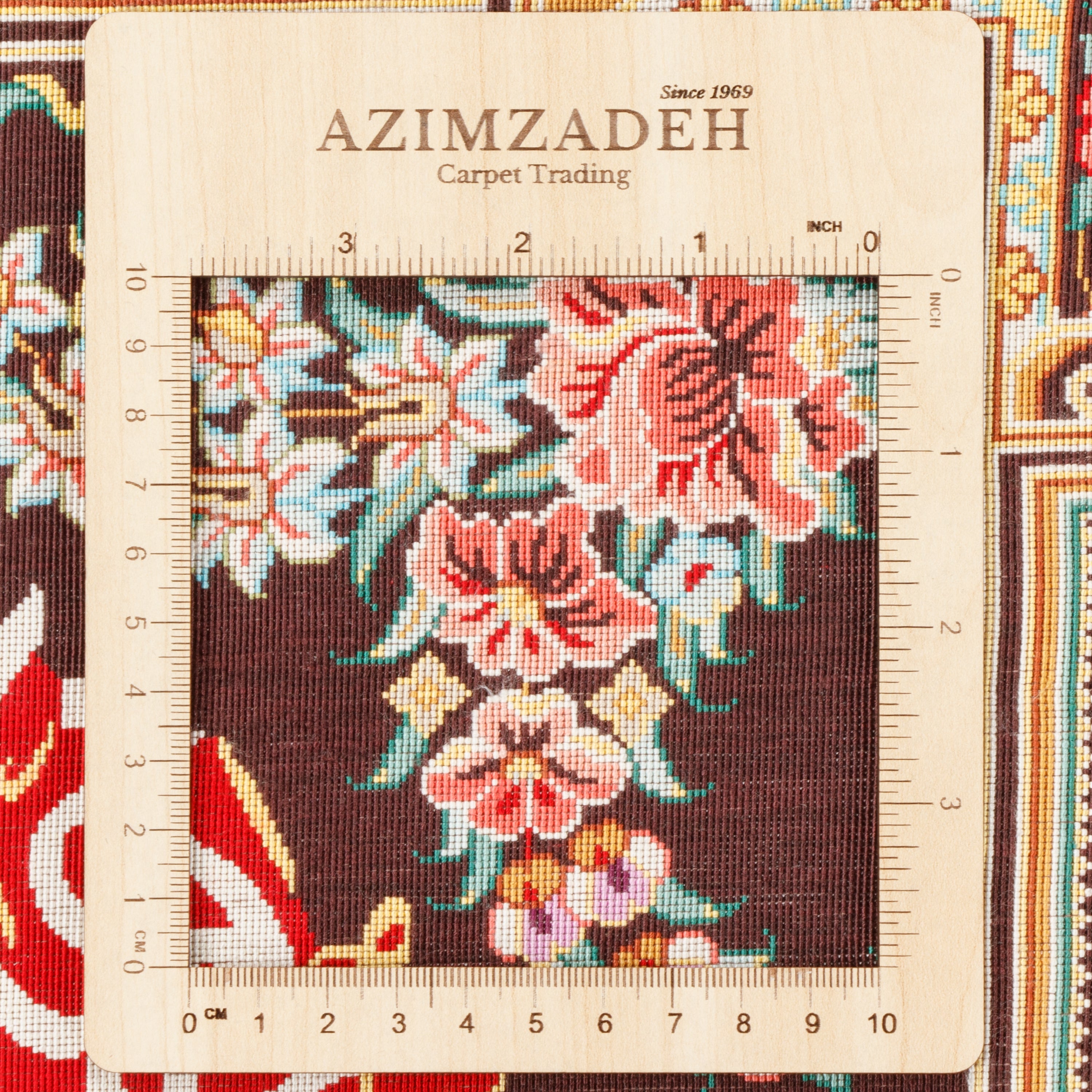 تابلو فرش دستباف قم - سرتاسر ابریشم | 295 × 200 سانتی متر | کد کالا 70500593