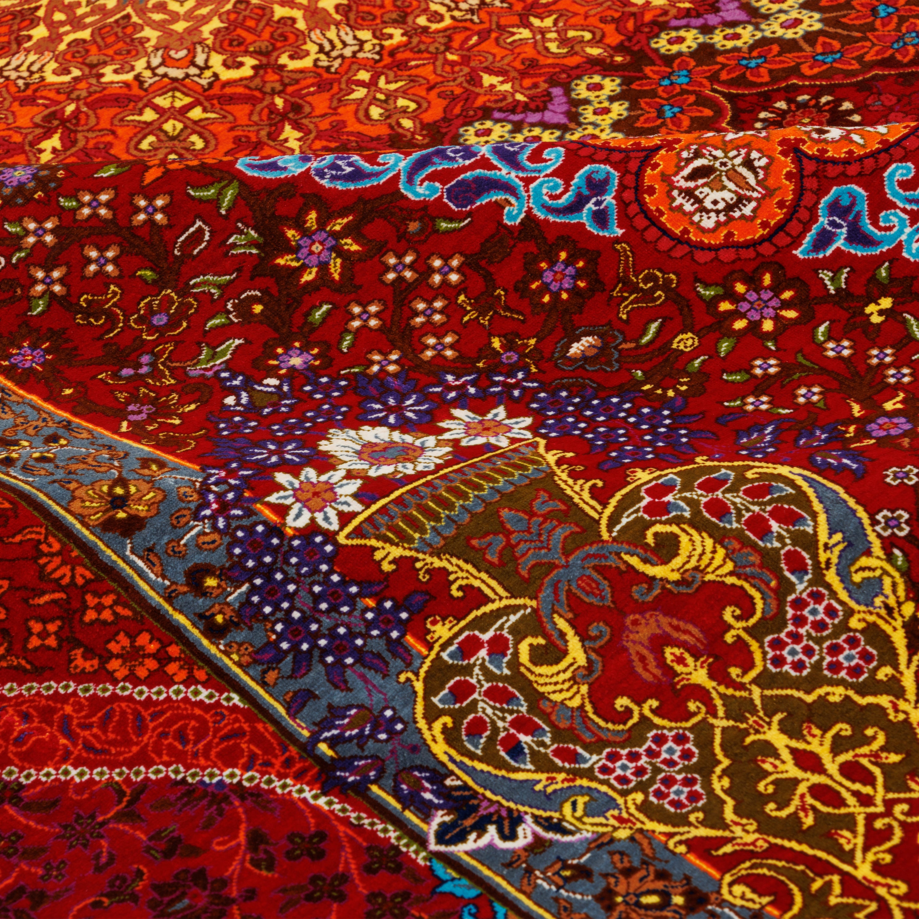 سجادة قم يدوية — لشك ترنج | حرير بالكامل | 200 × 300 سم | رمز المنتج 10601052