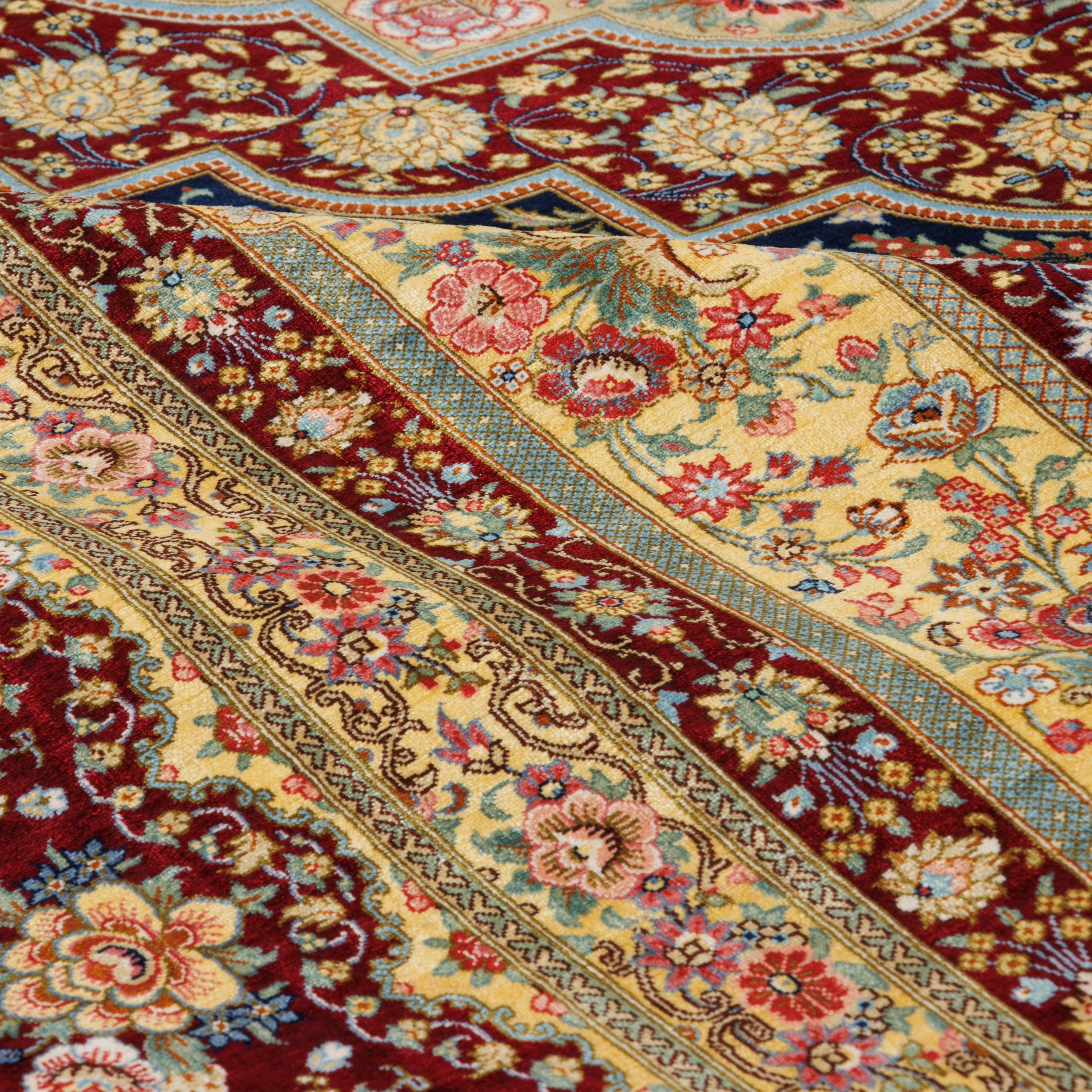 Qom Handmade Carpet — Lachak Toranj | Full Silk | 200 × 305 cm | SKU 10601068