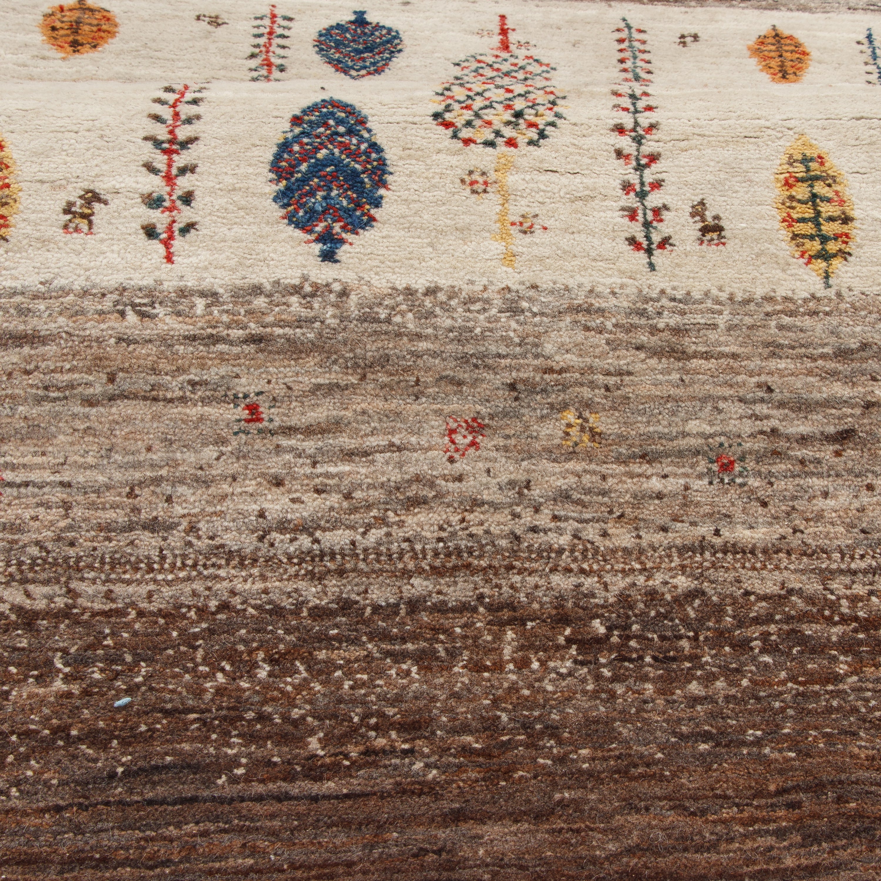 Qashqai Handmade Gabbeh — Ghabi | Full Wool | 82 × 191 cm | SKU 50100531