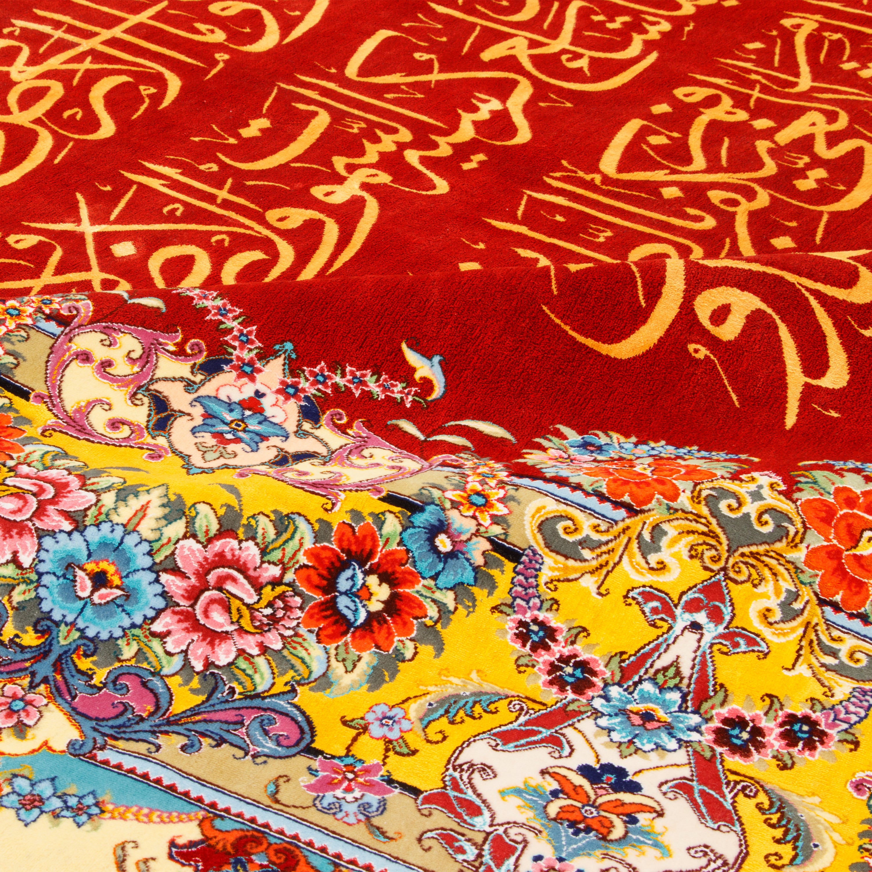 Tabriz Handmade Carpet Wall Art — Sarasar | Silk Pile / Silk Warp | 350 × 250 cm | SKU 70800589