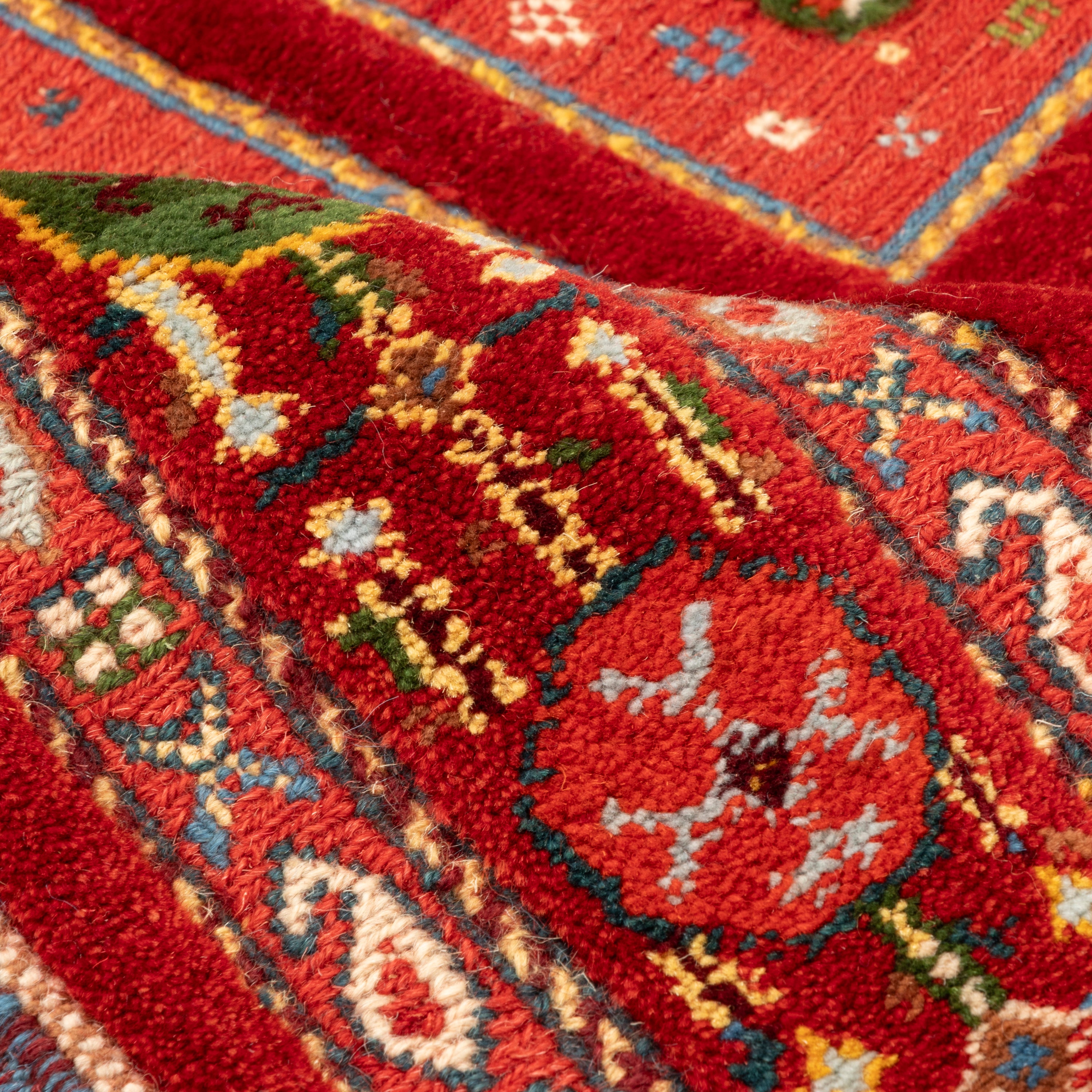 سجادة كيليم سرجان المصنوعة يدويًا - خشتي | صوف بالكامل | 100 × 160 سم | SKU 40100301