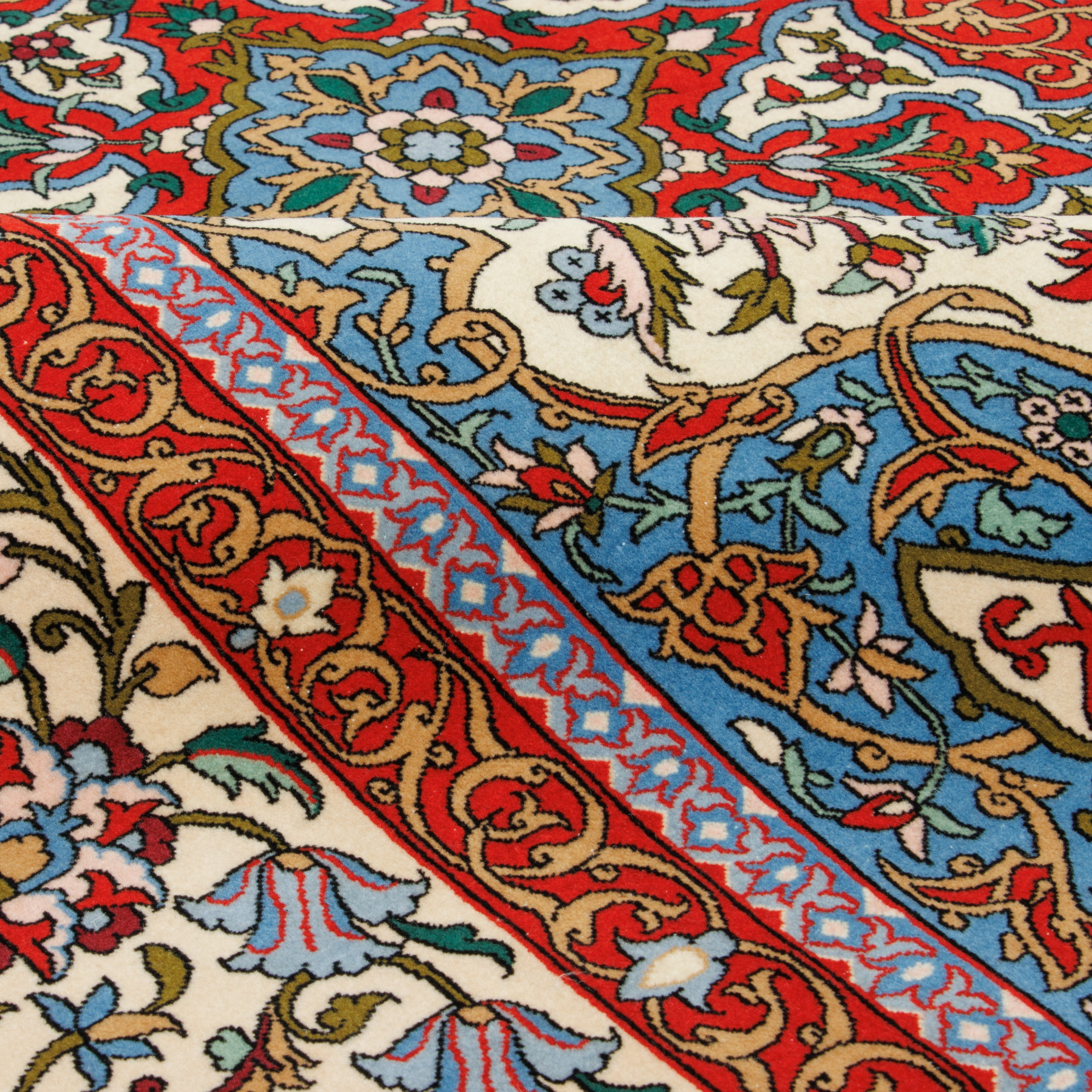 سجادة أصفهان يدوية — لشك ترنج | صوف / سداة حرير | 153 × 250 سم | رمز المنتج 10300866