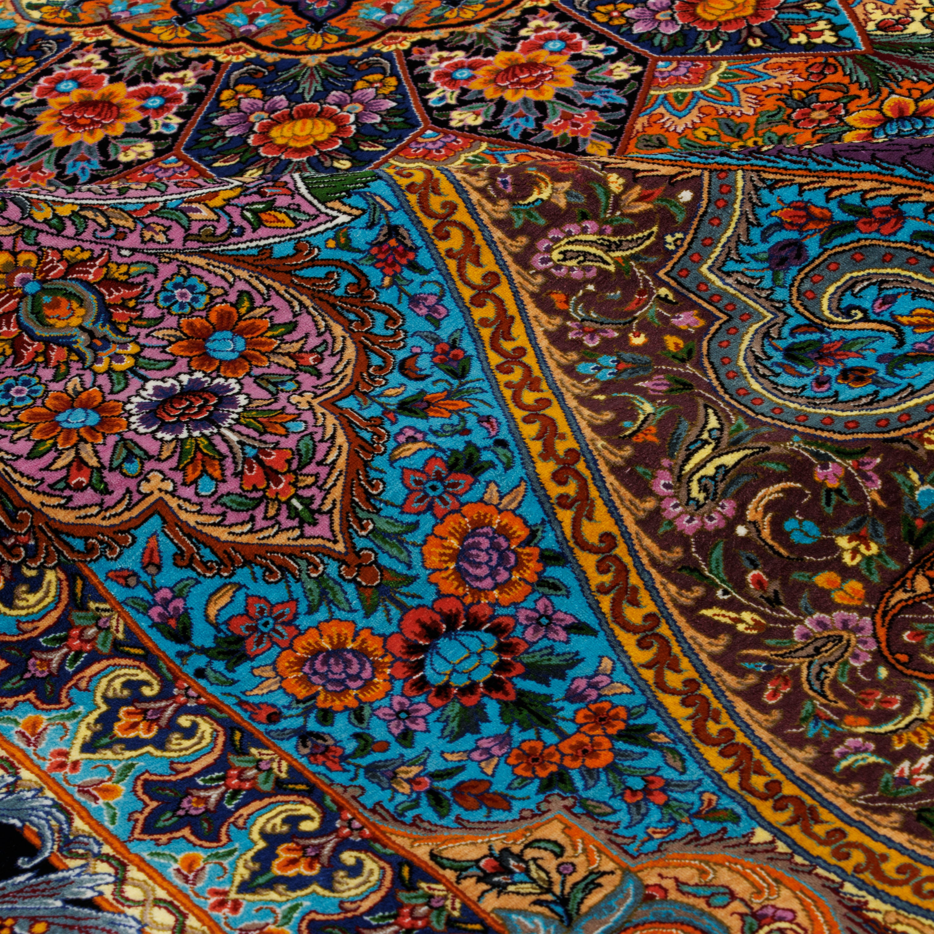 Qom Handmade Carpet — Lachak Toranj | Full Silk | 196 × 300 cm | SKU 10501072