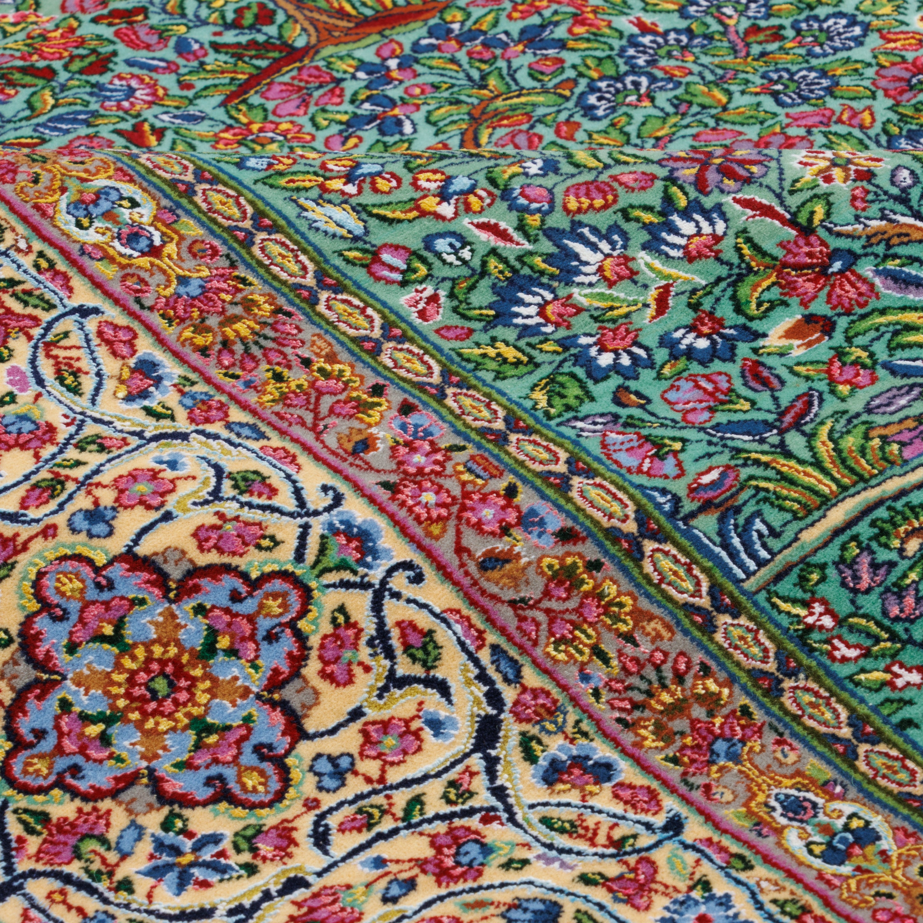 سجادة كرمان يدوية — ساراسار | خيوط حريرية / سدى حريري | 175 × 262 سم | رمز المنتج 10400865