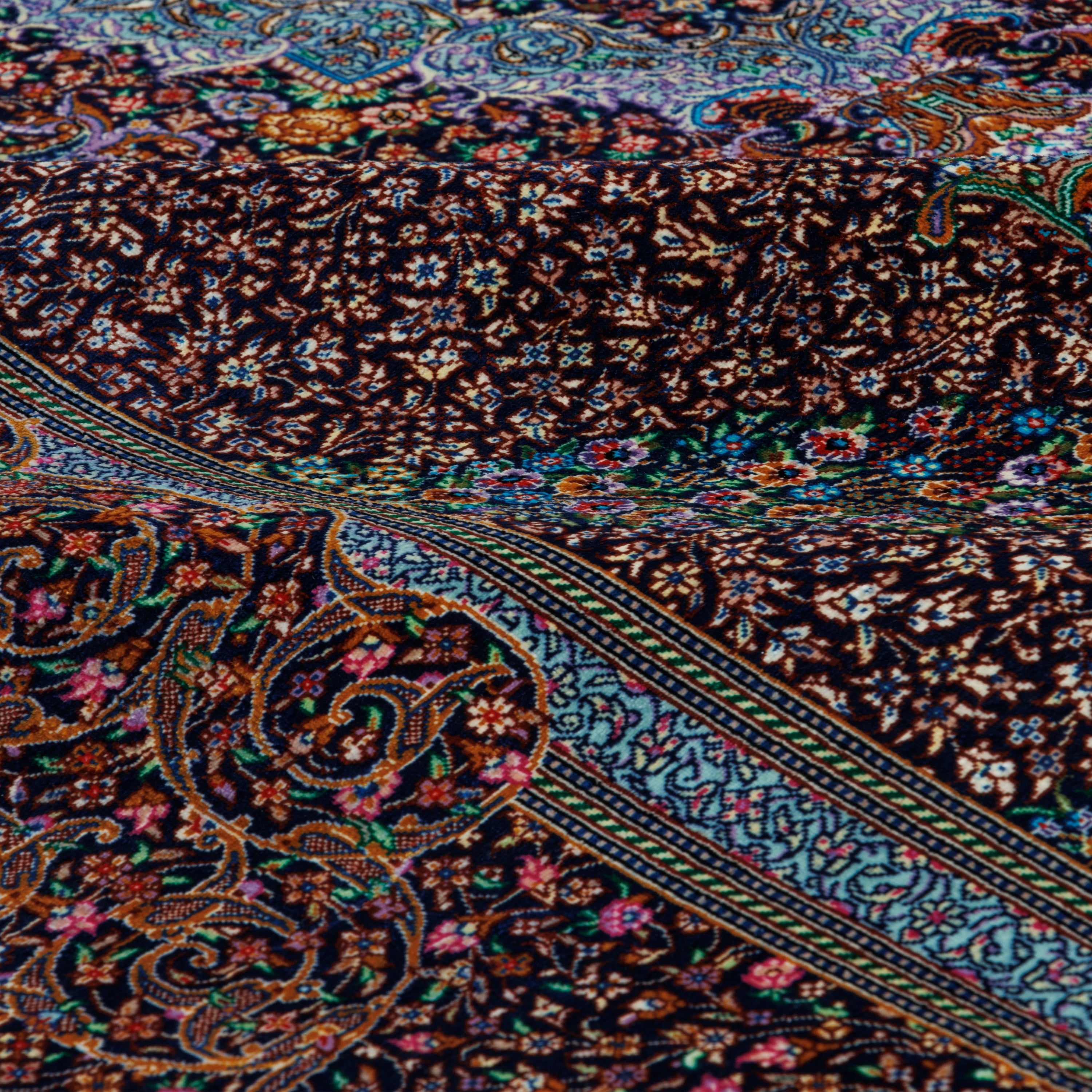سجادة قم يدوية — لشك ترنج | حرير بالكامل | 196 × 300 سم | رمز المنتج 10501059