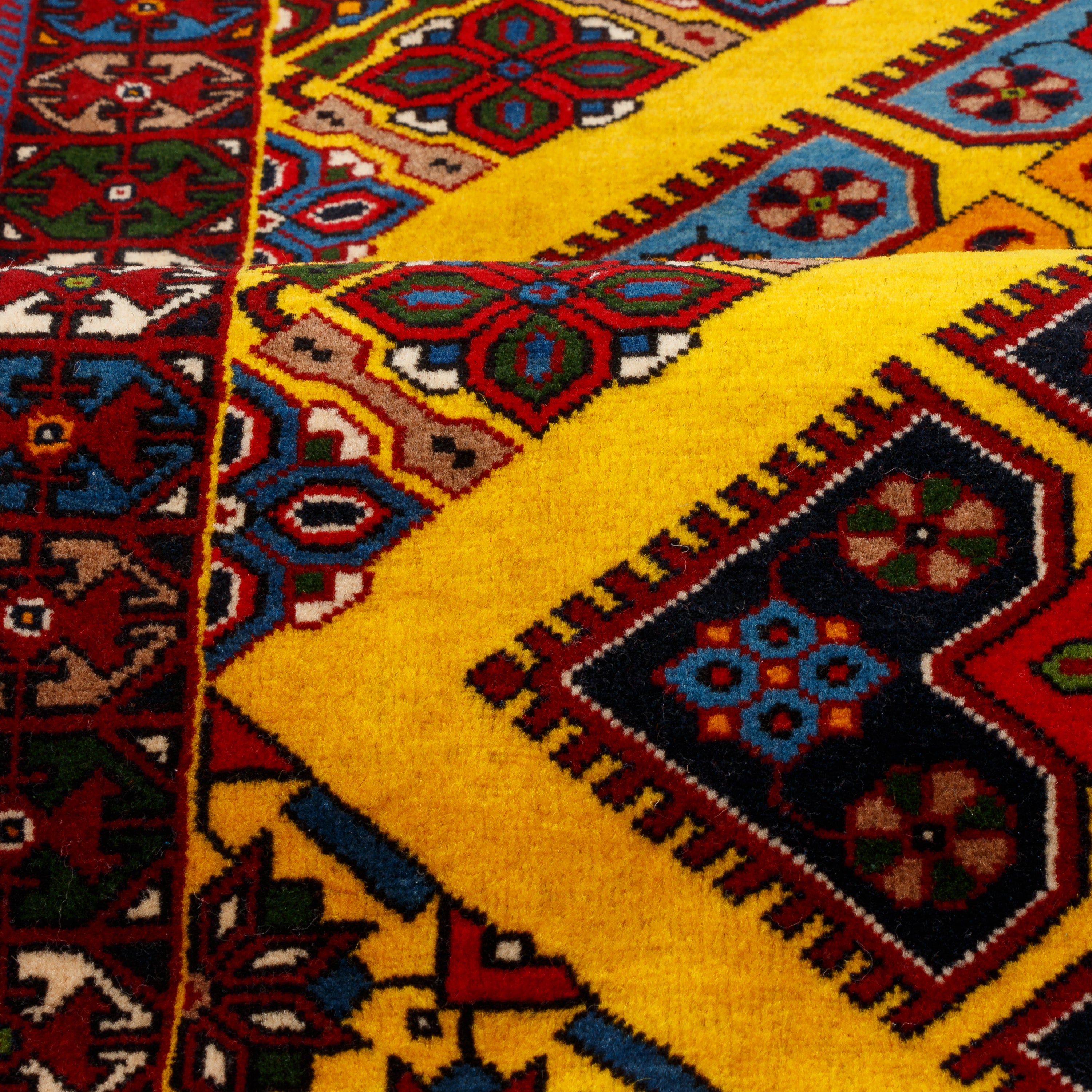 Bakhtiari Handmade Carpet — Chand Toranj | Full Wool | 80 × 210 cm | SKU 10100532