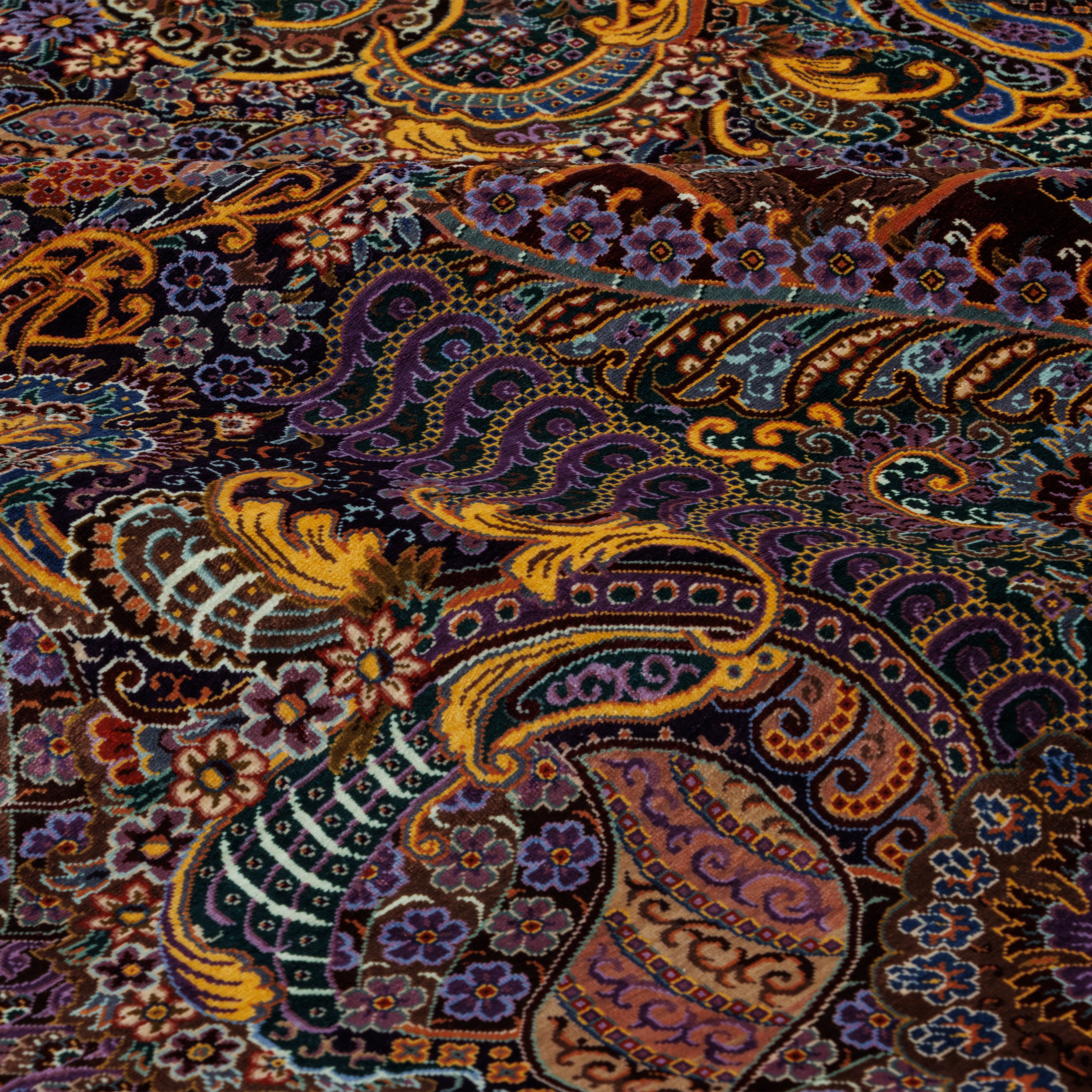 Qom Handmade Carpet — Lachak Toranj | Full Silk | 204 × 304 cm | SKU 10601044