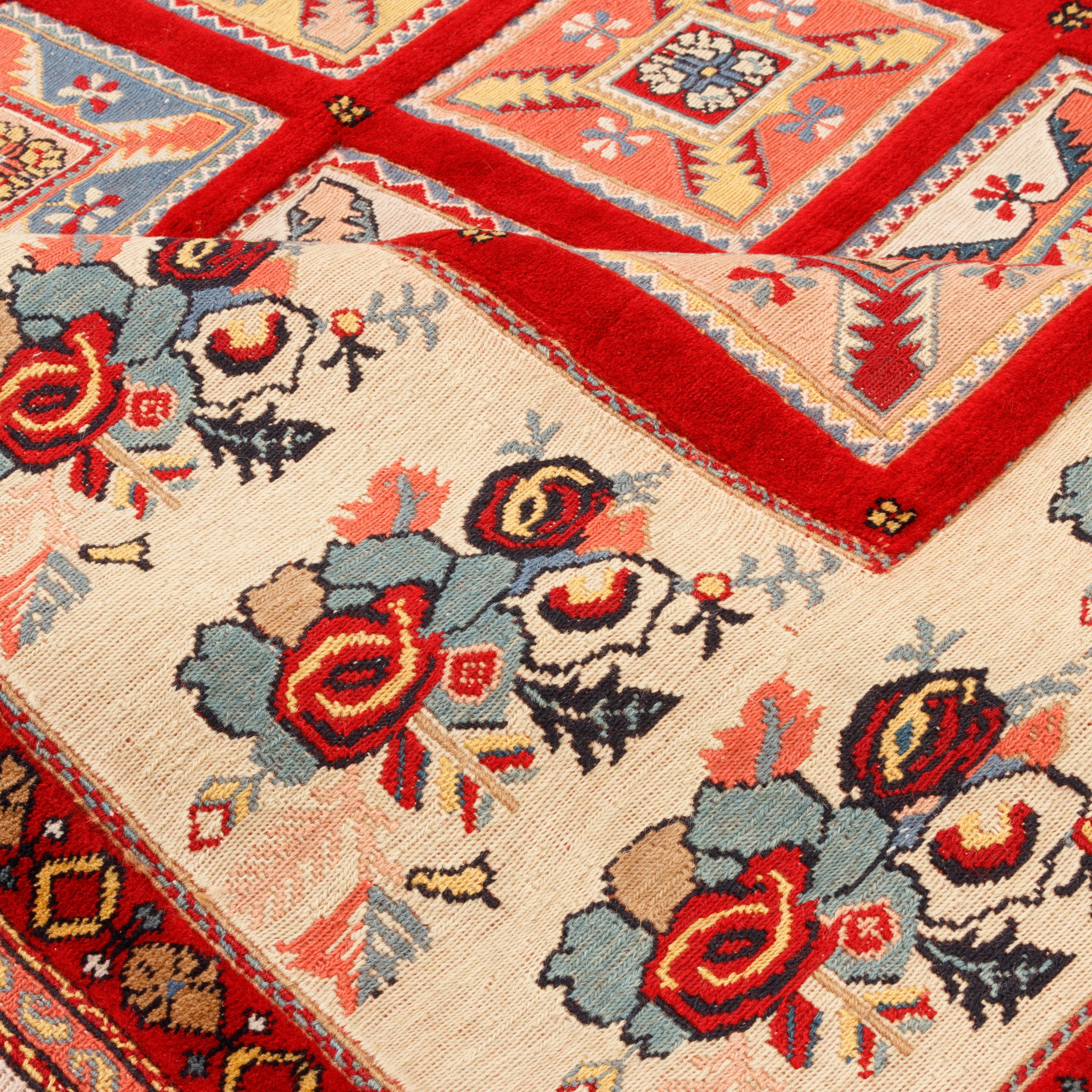 سجادة كيليم سيرجان اليدوية - خشتي | صوف كامل | 170 × 210 سم | SKU 40300357