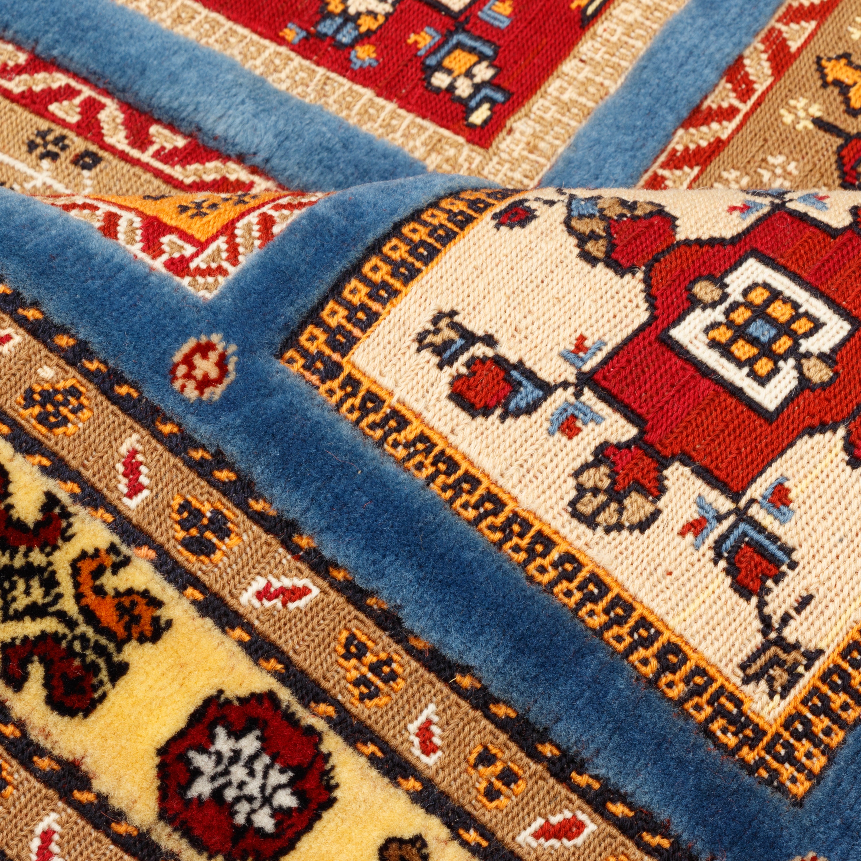 سجادة كيليم سيرجان اليدوية - خشتي | صوف كامل | 85 × 120 سم | SKU 40100319