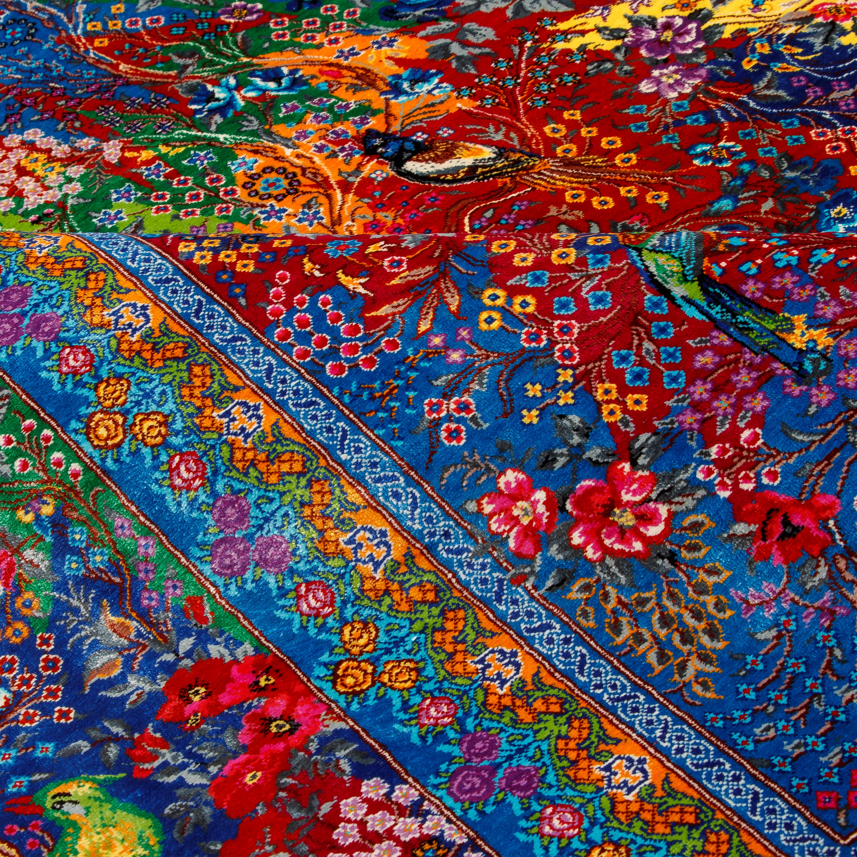 Qom Handmade Carpet — Sarasar | Full Silk | 136 × 200 cm | SKU 10200459