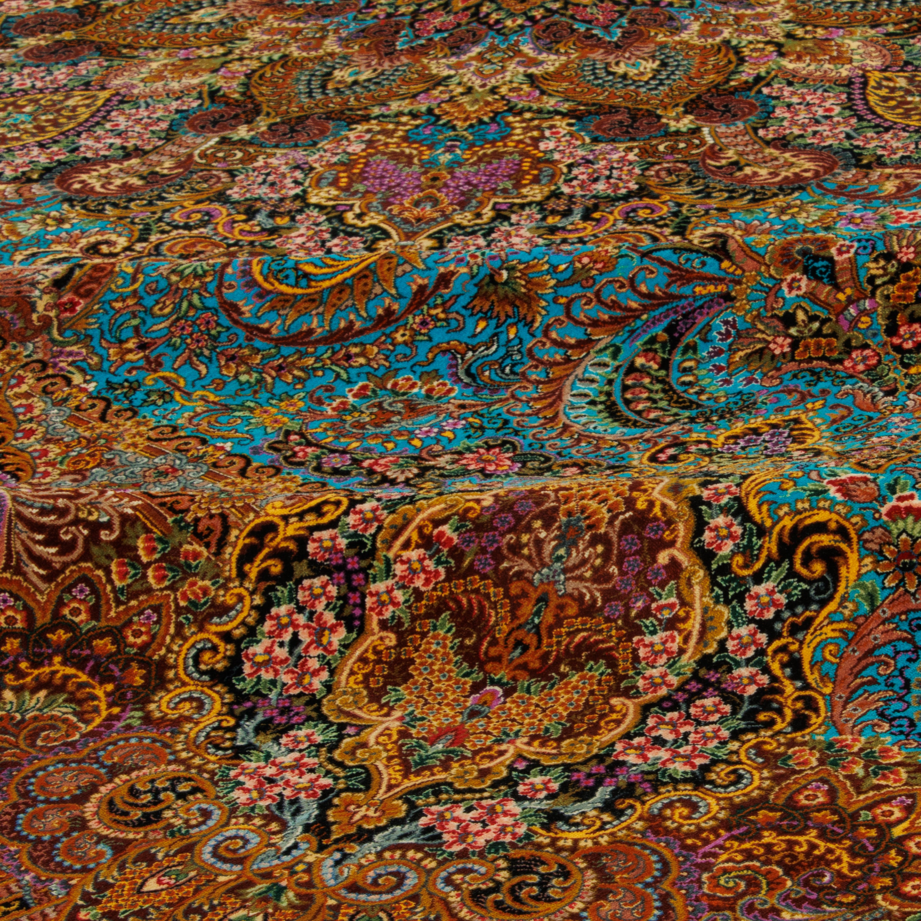 Qom Handmade Carpet — Lachak Toranj | Full Silk | 300 × 408 cm | SKU 11201452