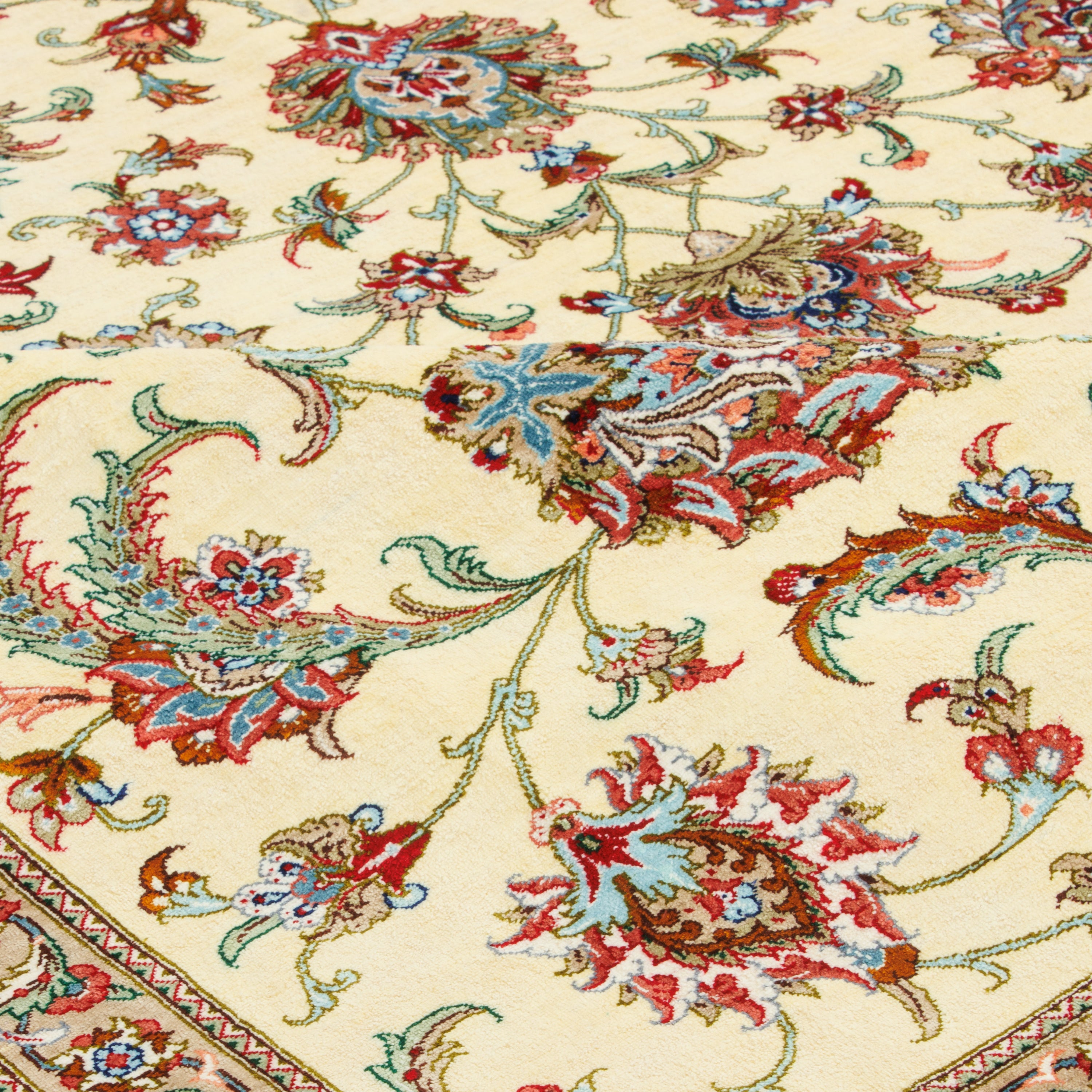 Qom Handmade Carpet — Afshan | Full Silk | 200 × 300 cm | SKU 10601467