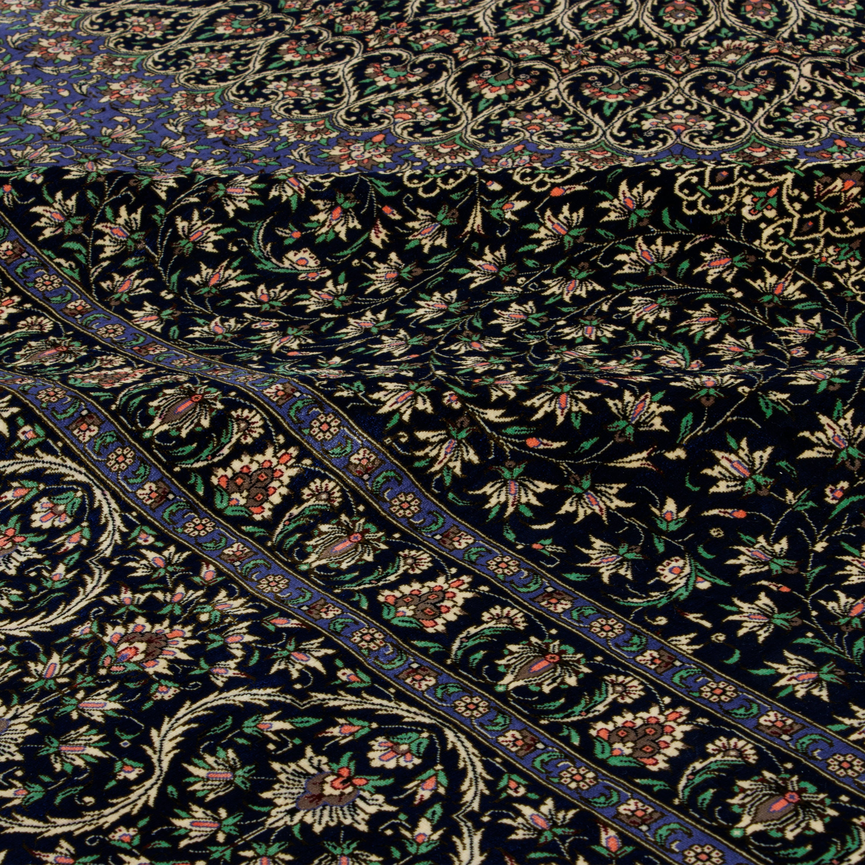 سجادة قم يدوية — لشك وترنج | حرير بالكامل | 302 × 399 سم | SKU 11200653