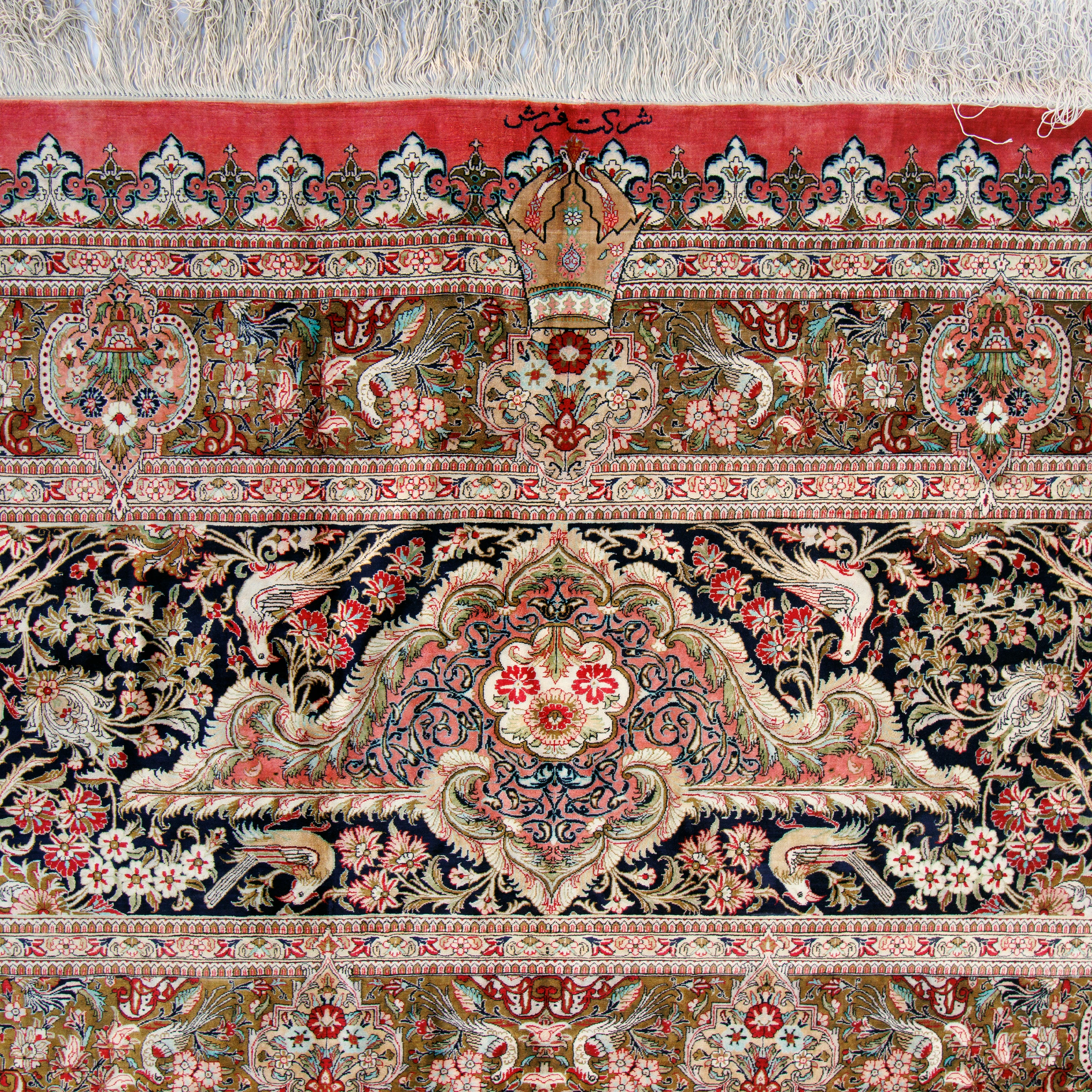 سجادة قم يدوية — لشك تورنج | حرير بالكامل | 800 × 1200 سم | رمز المنتج 19601184