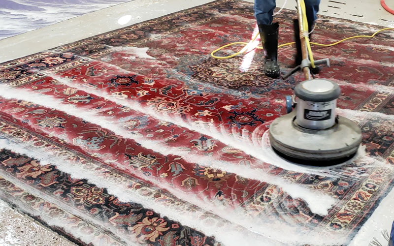 شستشوی استاندارد فرش در کارگاه